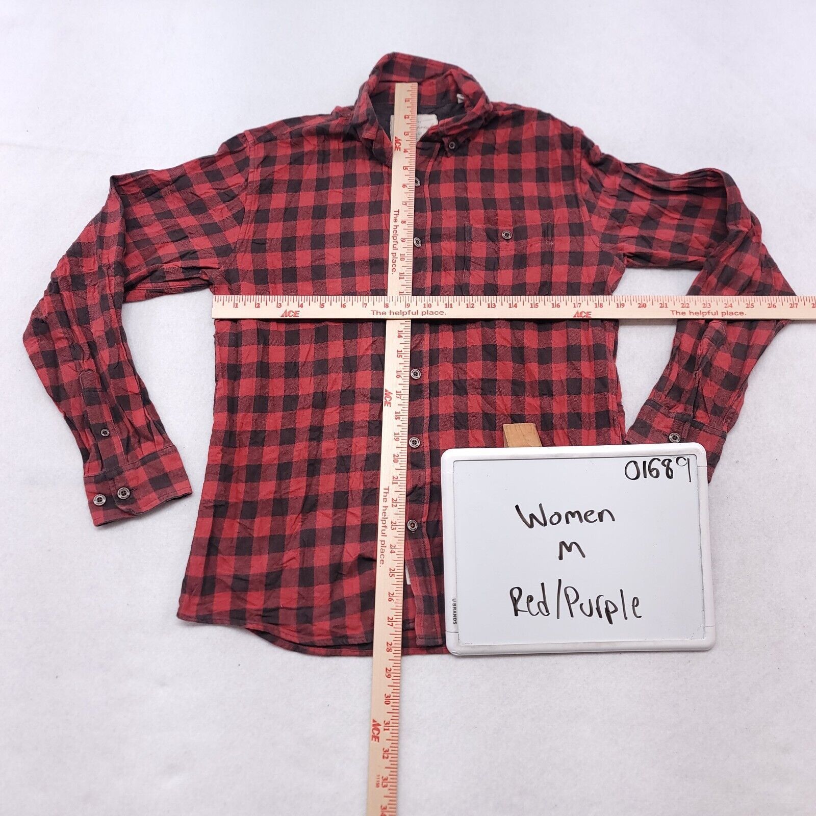 Weatherproof Weatherproof Gingham Flannel Shirt Womens Size Medium M Red Size M / US 6-8 / IT 42-44 - 6 Thumbnail