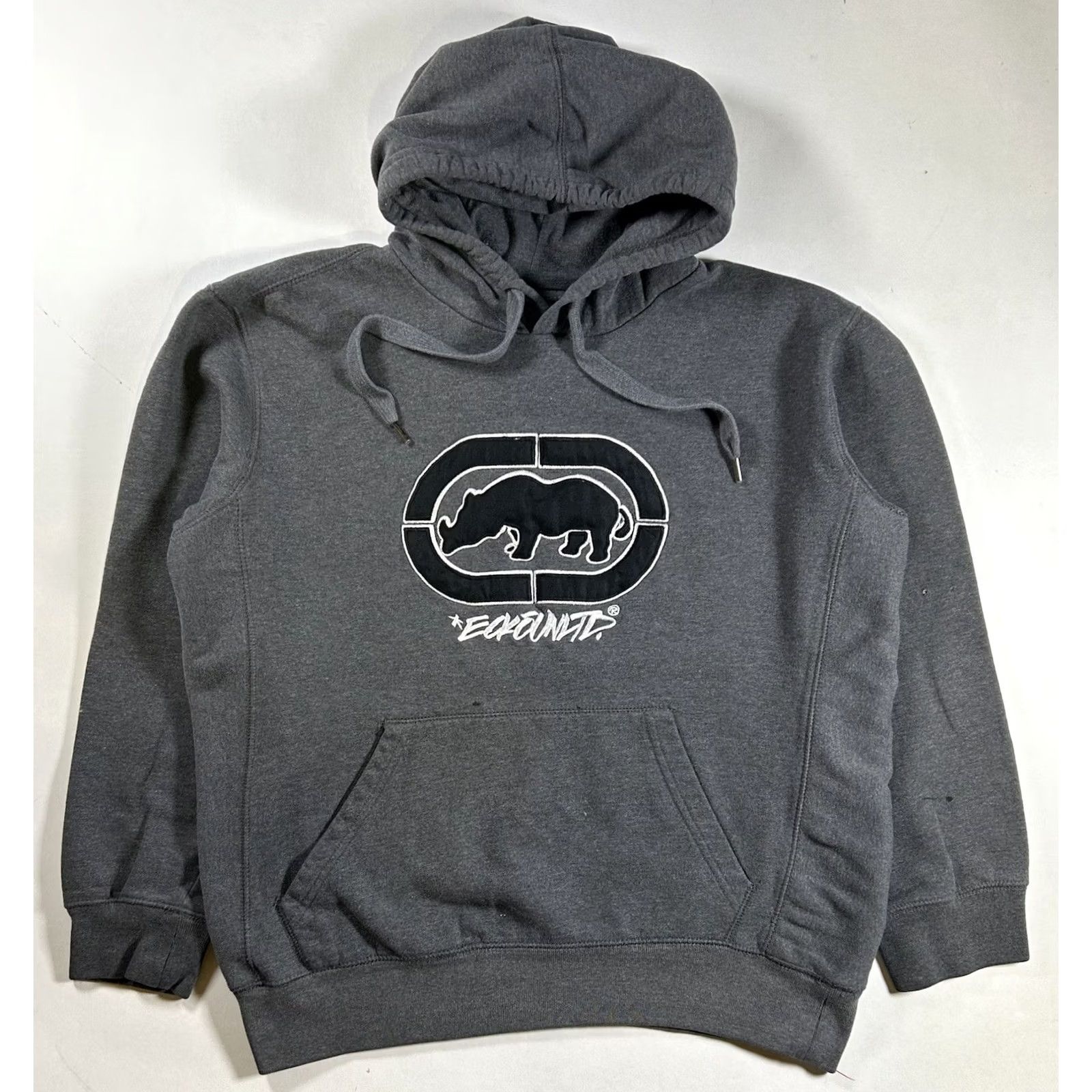 Vintage VINTAGE Eckō Unltd Hoodie Pullover Sweatshirt Gray Large Mens Size US L / EU 52-54 / 3 - 2 Thumbnail