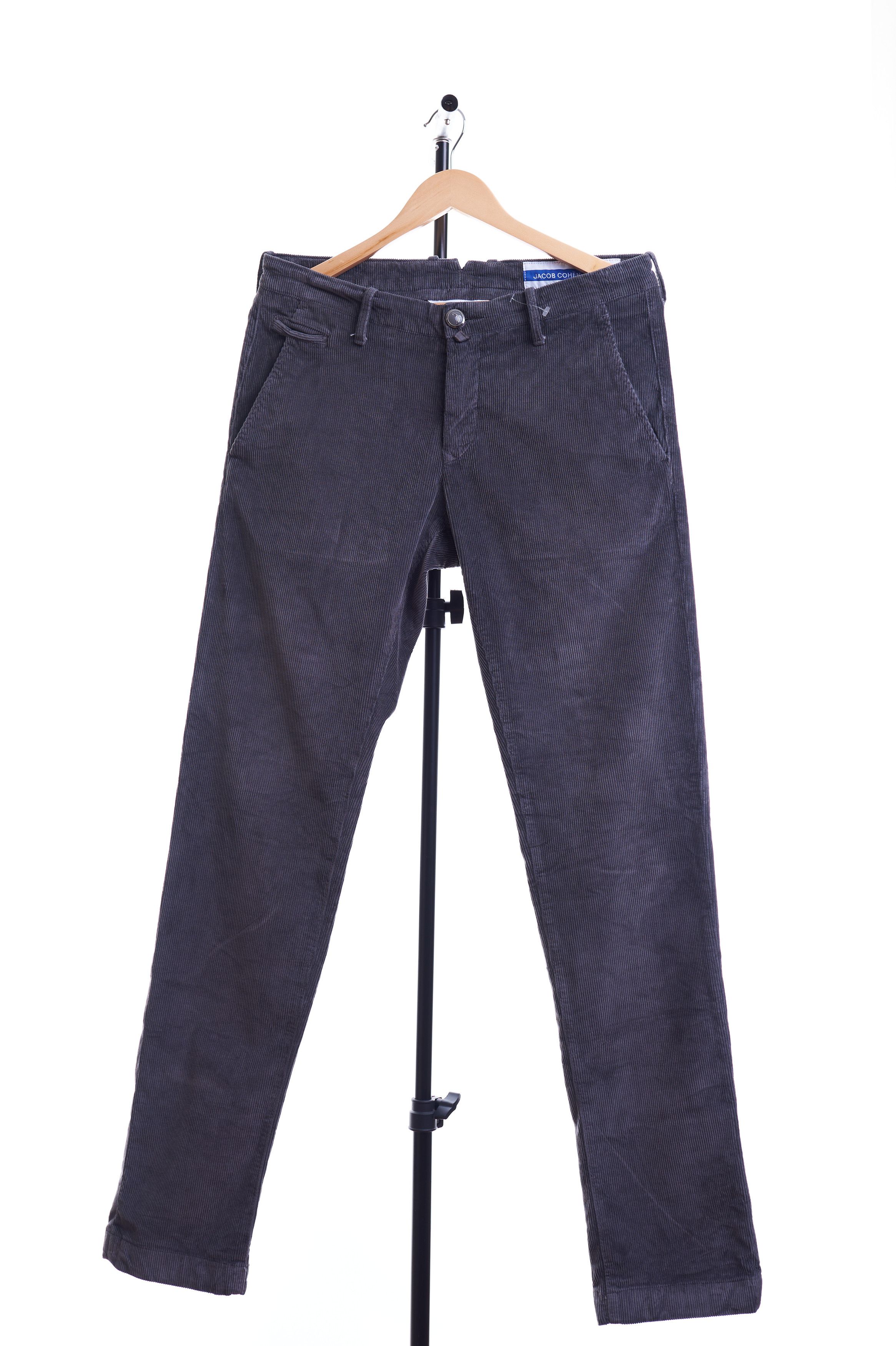 image of Jacob Cohen Chino Trousers Luxury Bobby Gray Slim in Grey, Men's (Size 32)