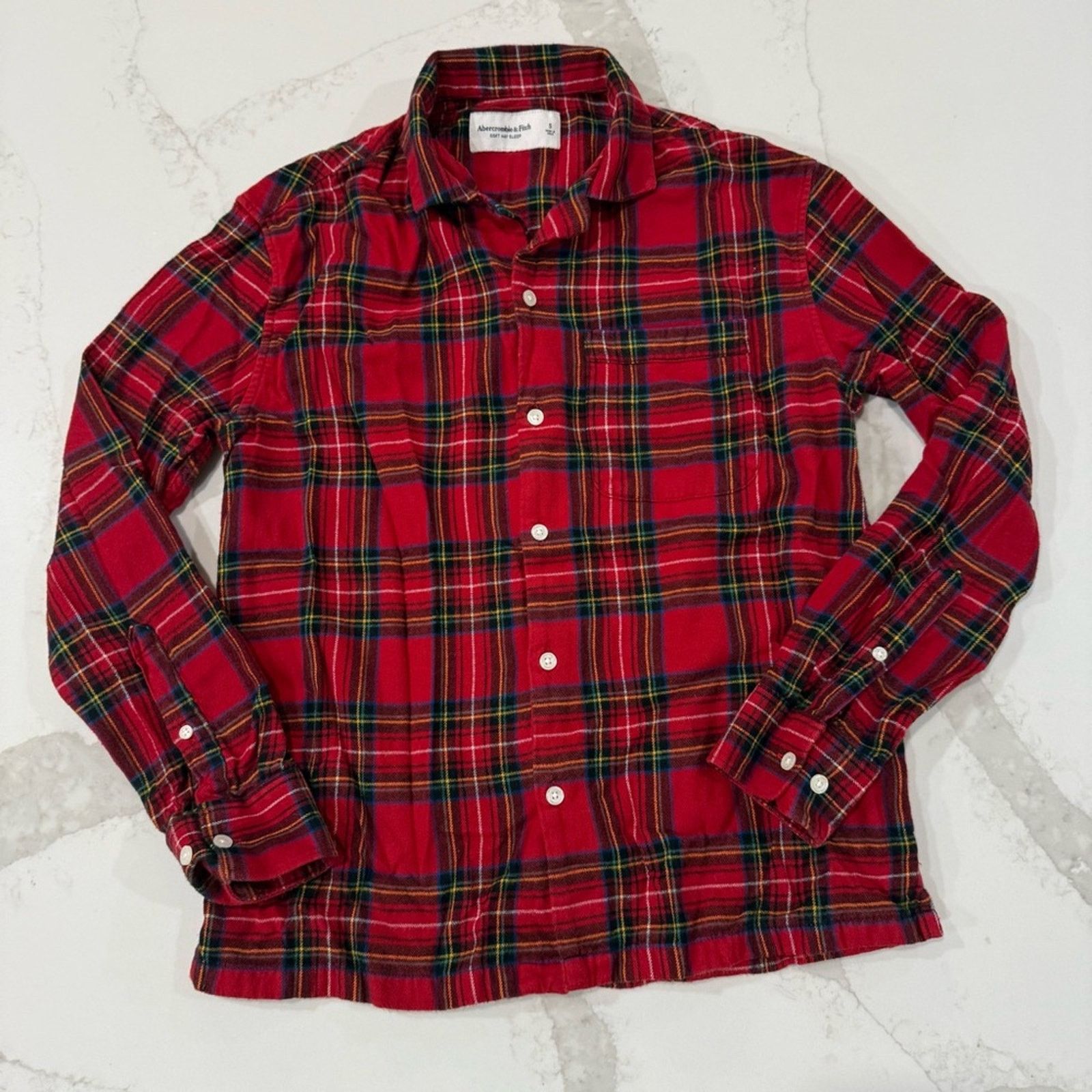 Abercrombie & Fitch Abercrombie & Fitch Soft Flannel Pajama Shirt Womens Small Size S / US 4 / IT 40 - 2 Thumbnail