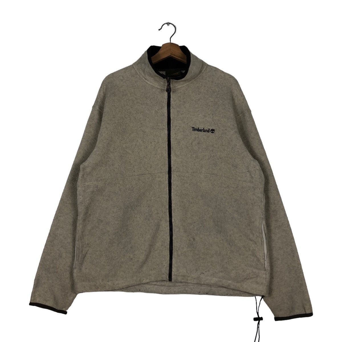 🔥Vintage Anorak Fleece Jacket Pull Over Timberland Big Logo