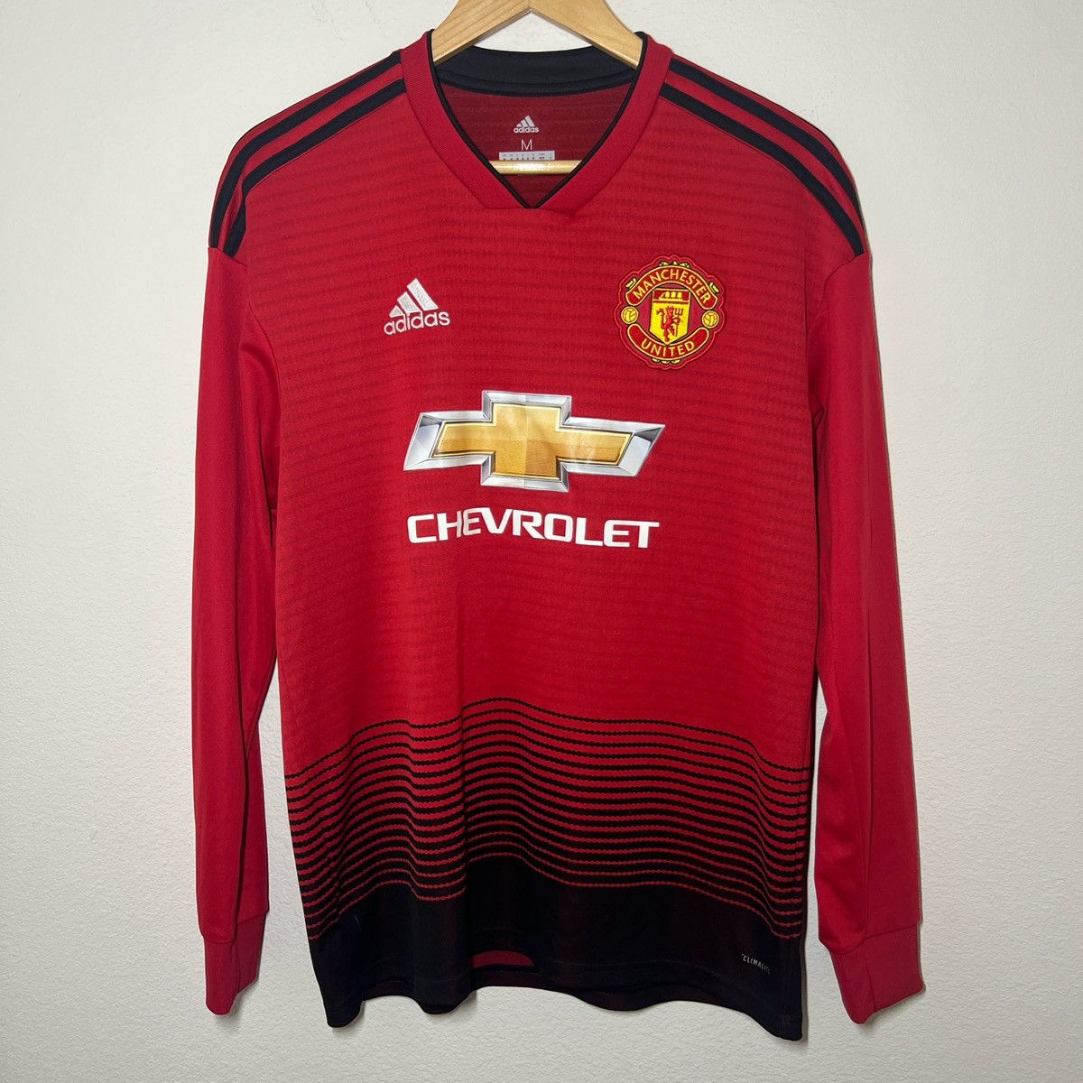 Adidas Manchester United 2018-2019 Home Long Sleeve Jersey | Soccer Size US M / EU 48-50 / 2 - 1 Thumbnail
