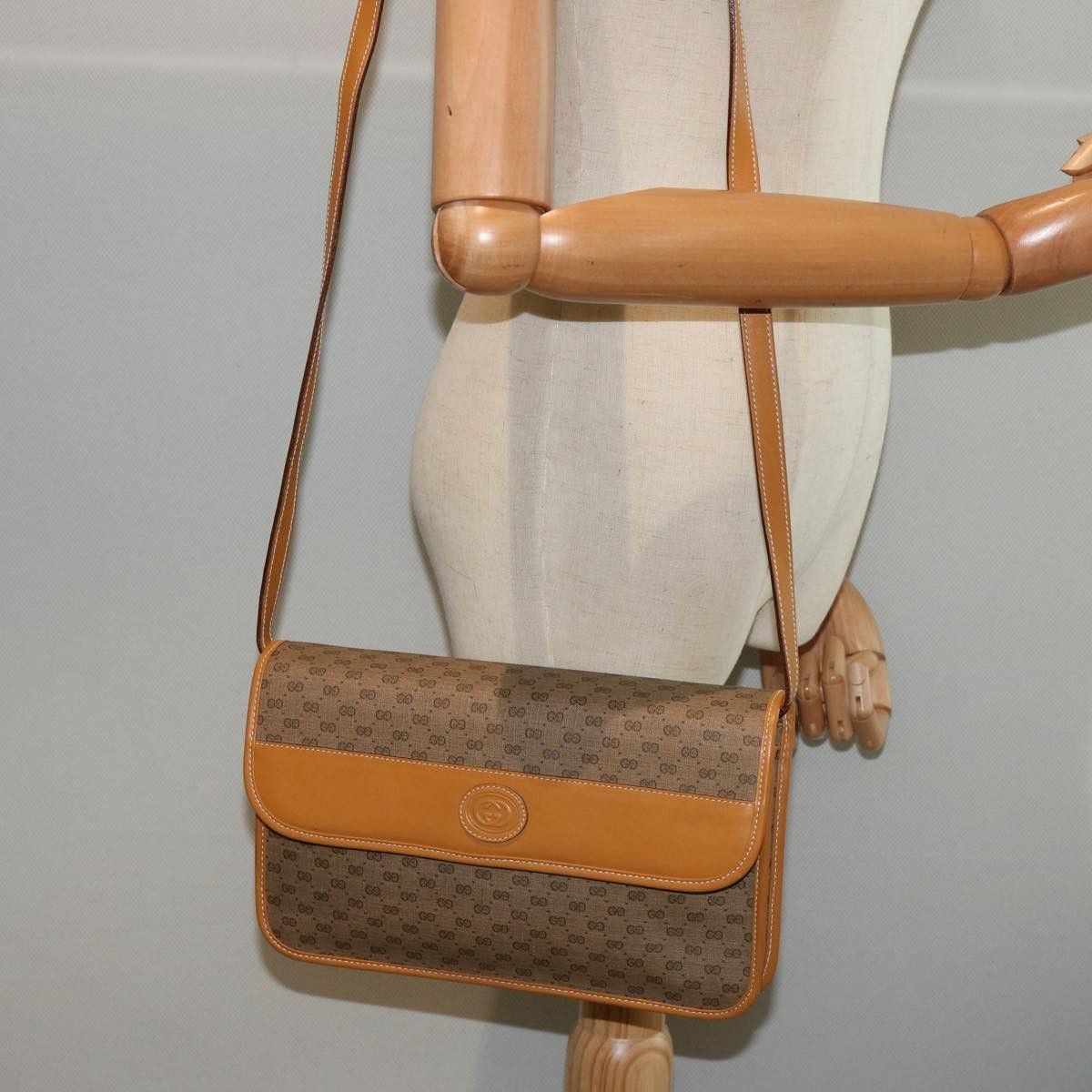 Gucci GUCCI Micro GG Supreme Shoulder Bag Pvc Leather Beige 004 Size ONE SIZE - 24 Thumbnail