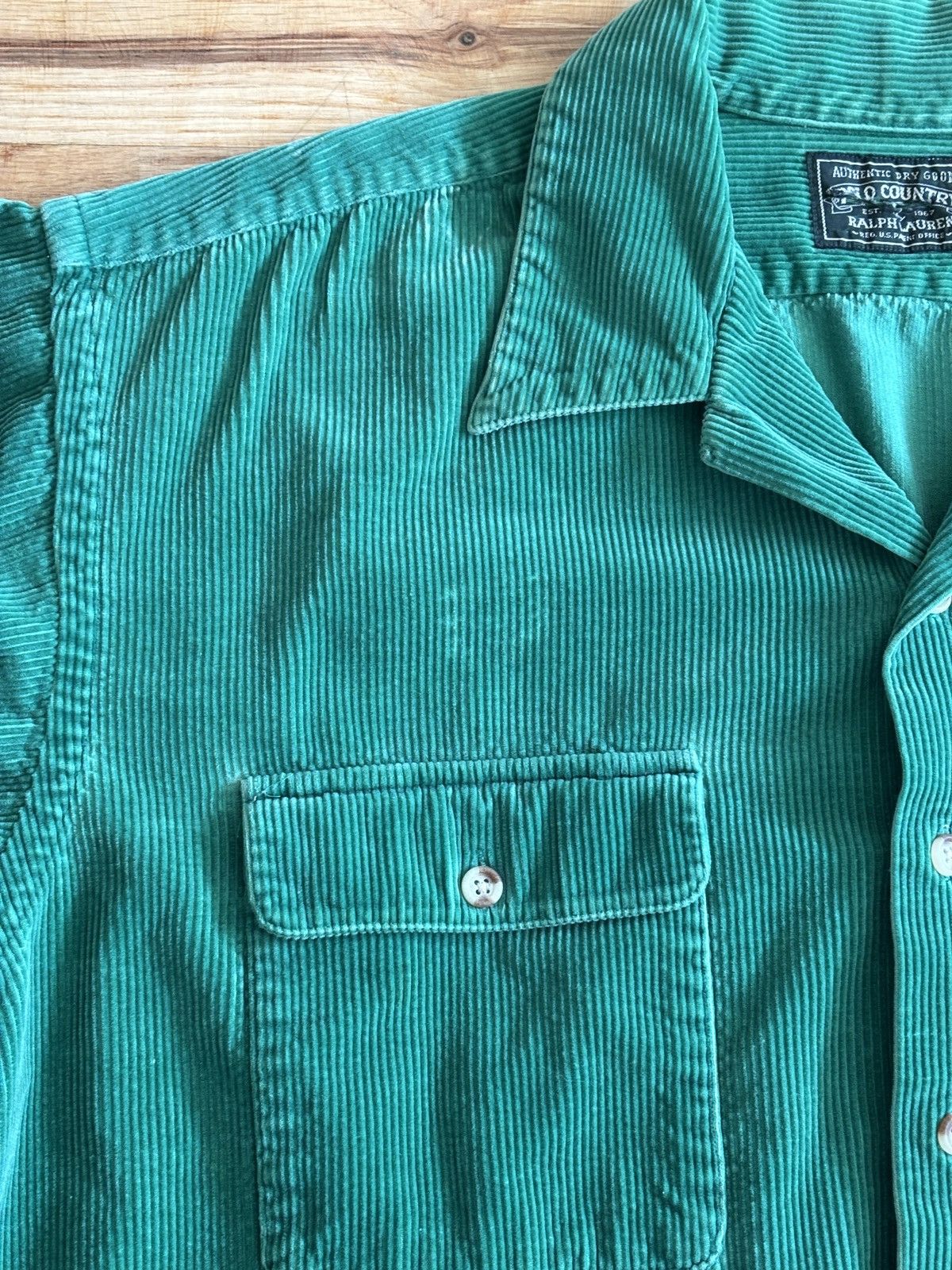 Polo Ralph Lauren Vintage Polo Country Sportsman Ralph Lauren Corduroy Shirt Size US XL / EU 56 / 4 - 3 Thumbnail