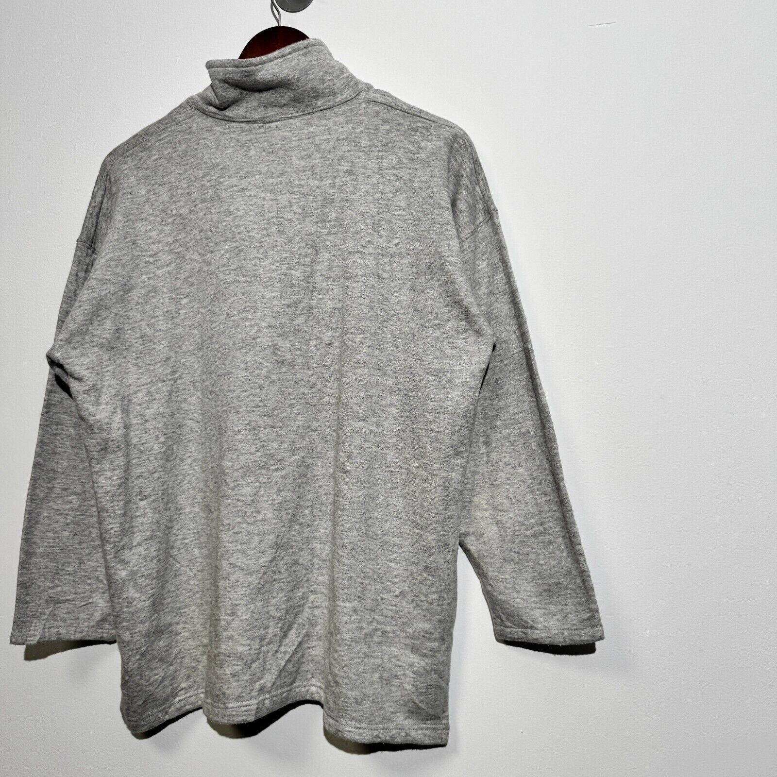 Vintage Vintage Unisex Gray Cotton Halfzip Sweatshirt Size XL Size US XL / EU 56 / 4 - 10 Thumbnail