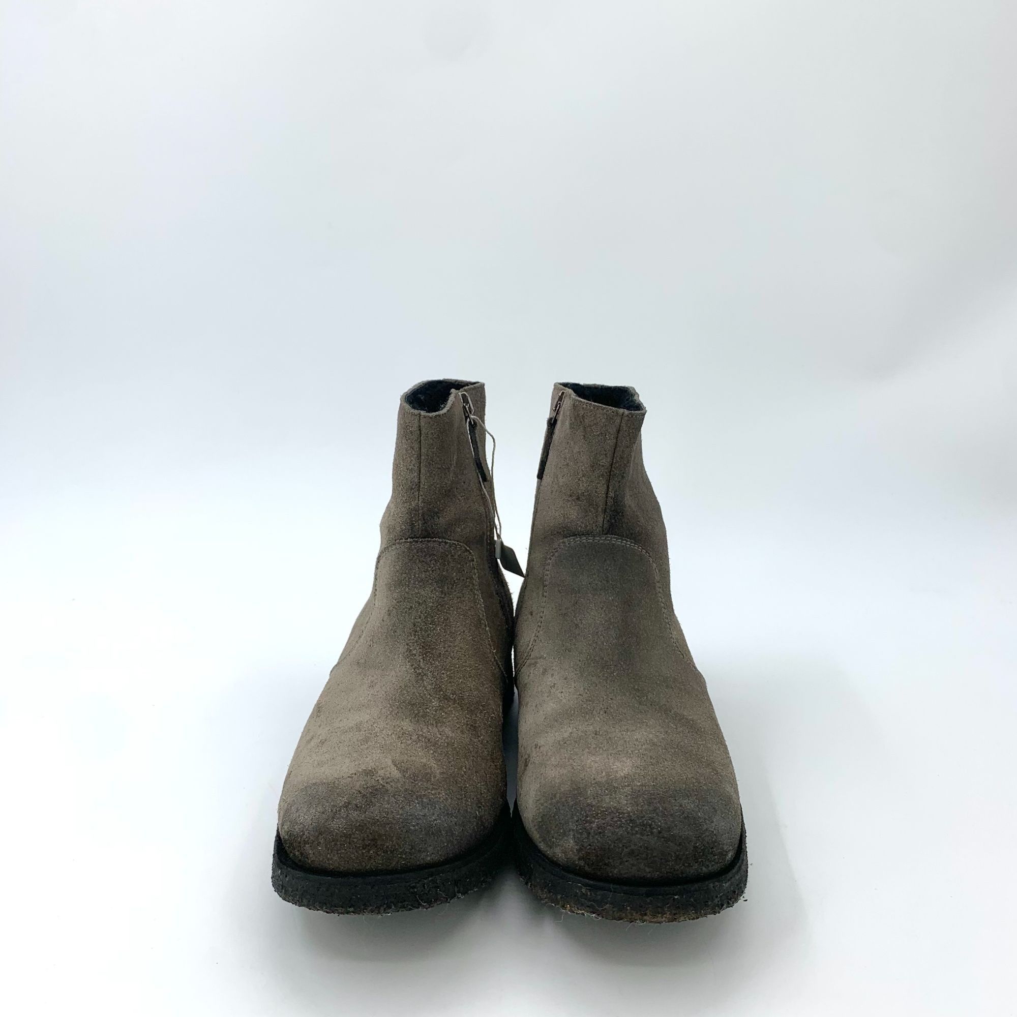 Prada Prada Gray Suede Zipper Mid-Calf Boots (Size 40) Size US 10 / IT 40 - 12 Thumbnail