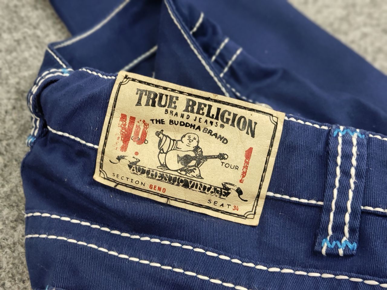 True Religion True Religion Geno Denim Slim Jeans Made in USA Y2K Style Size 28" / US 6 / IT 42 - 17 Thumbnail