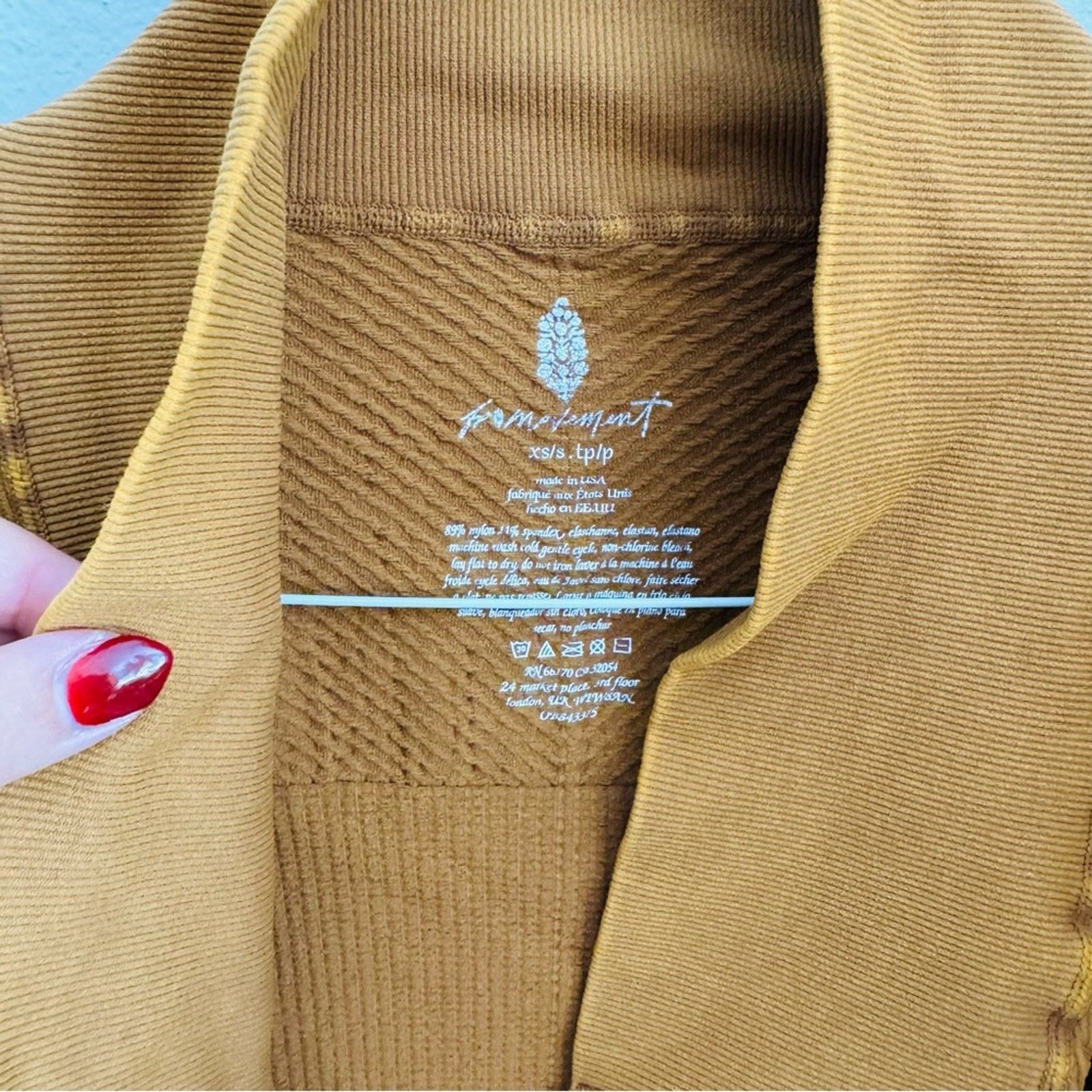 Free People FREE PEOPLE Mustard Gold Yellow Zip Throw Out Jacket Sweater Size S / US 4 / IT 40 - 4 Thumbnail