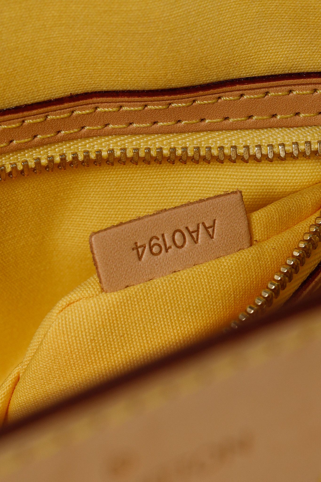 Louis Vuitton Brea MM Yellow Monogram Vernis Leather Tote