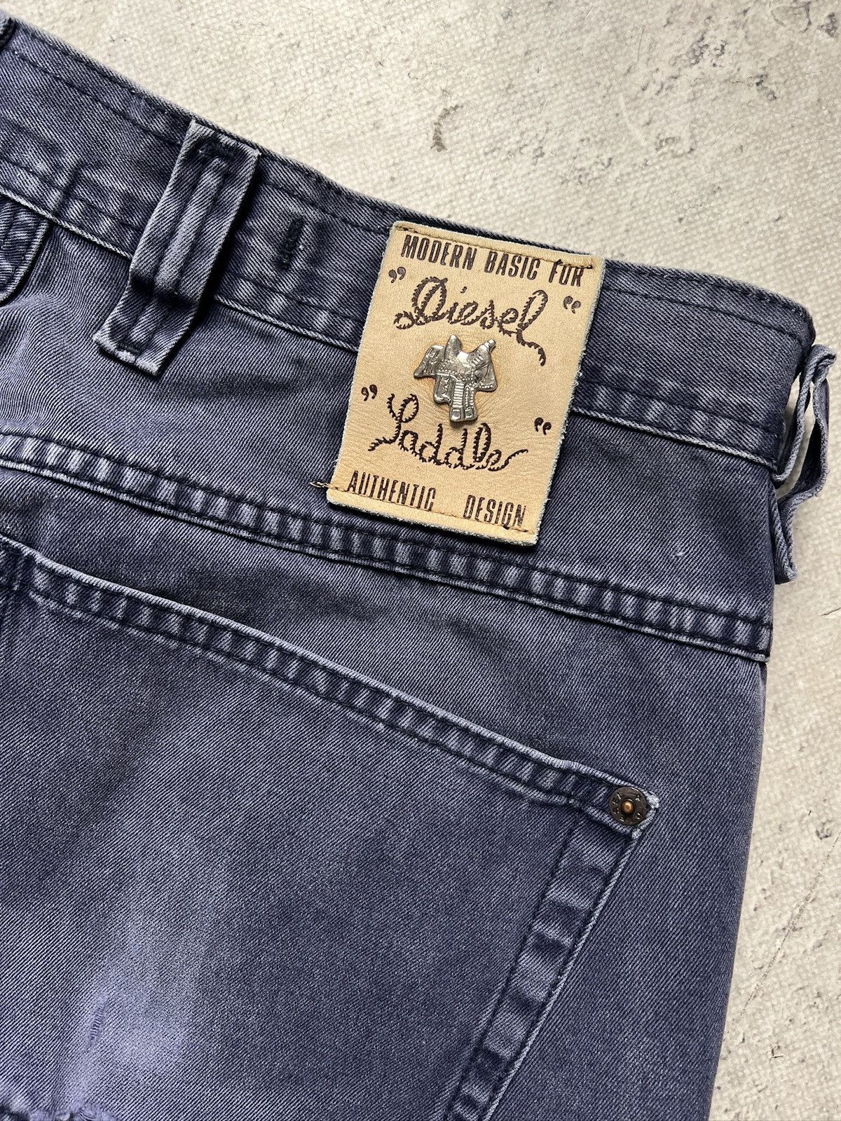 Diesel Washed blue Diesel baggy retro jeans pants y2k Size US 35 - 13 Thumbnail