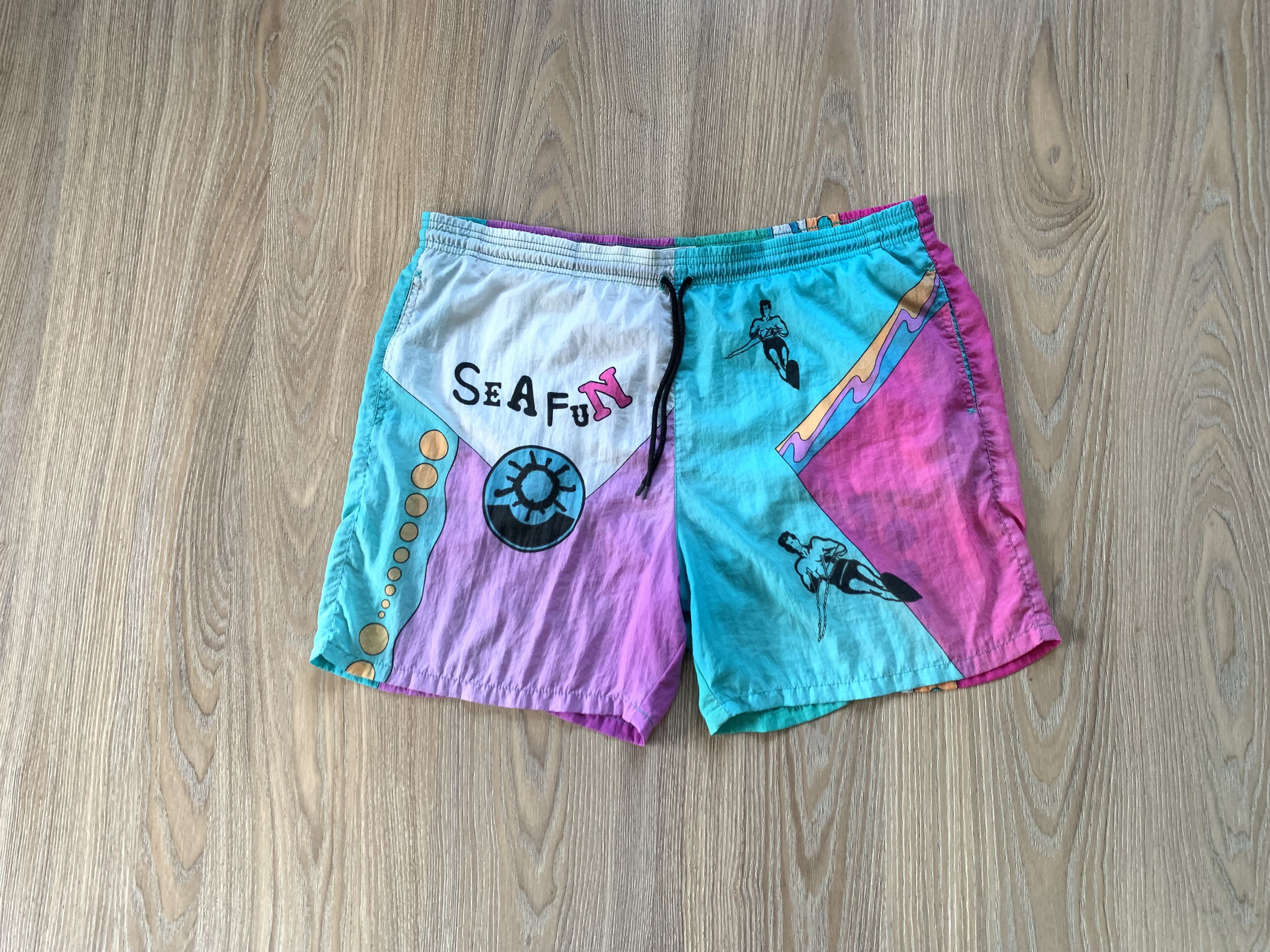 Vintage Playcrew Vintage Surf Beach Shorts Size US 32 / EU 48 - 1 Thumbnail