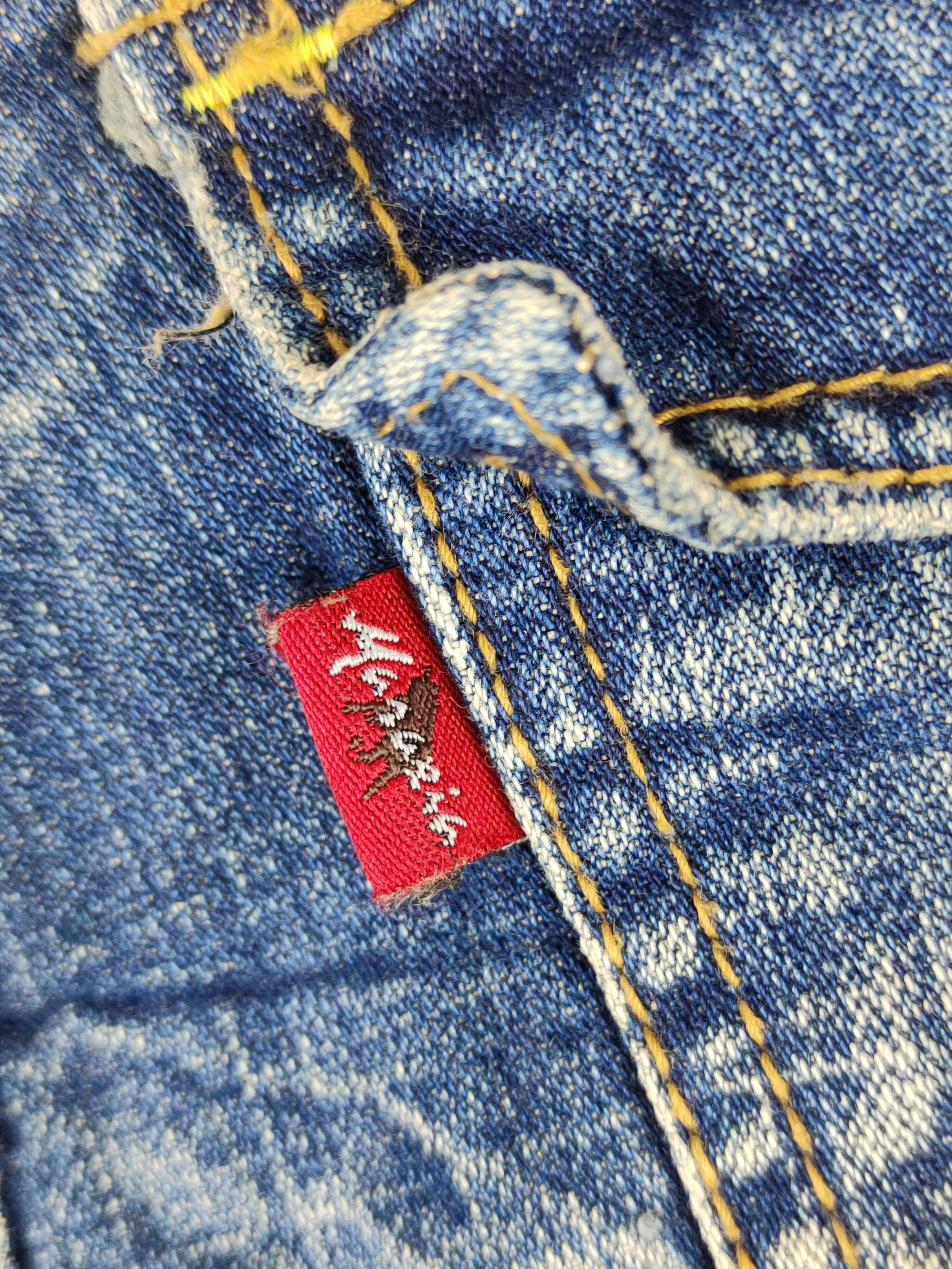 Japanese Brand DL Maraxia Blue bootcut Distressed ripped faded Denim #S1535 Size 27" / US 4 / IT 40 - 10 Thumbnail