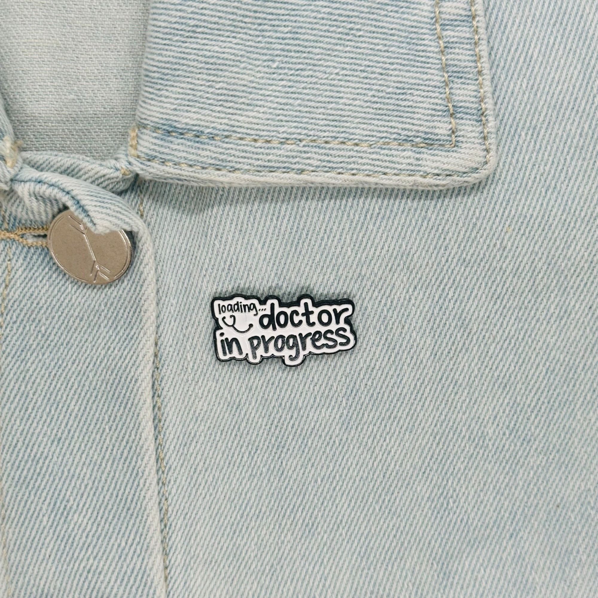Other ✨New Oz Enamel Pin Doctor in Progress Medical Themed Brooch Size ONE SIZE - 1 Thumbnail