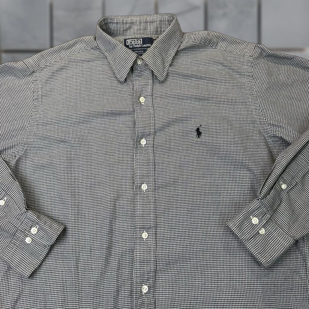 Polo Ralph Lauren VINTAGE Polo Ralph Lauren Shirt Mens 16 32/33 Black Andrew Dress Plaid Cotton Polo Ralph Lauren Shirt Mens 16 32/33 Black Andrew Dress Plaid Cotton Size 42R - 1 Thumbnail
