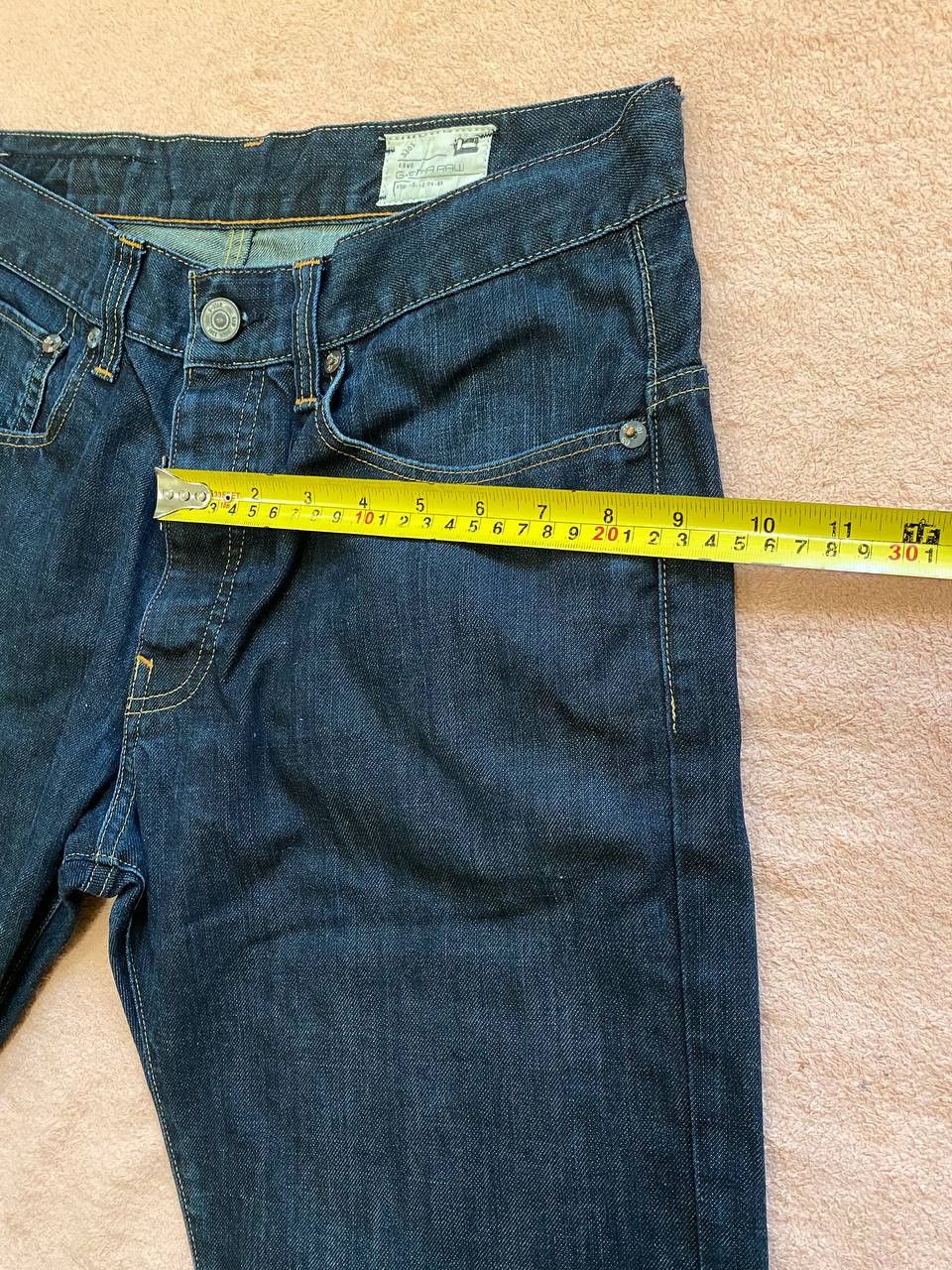 G-Star G STAR RAW Blue Button Fly Denim Jeans Size US 32 / EU 48 - 13 Thumbnail