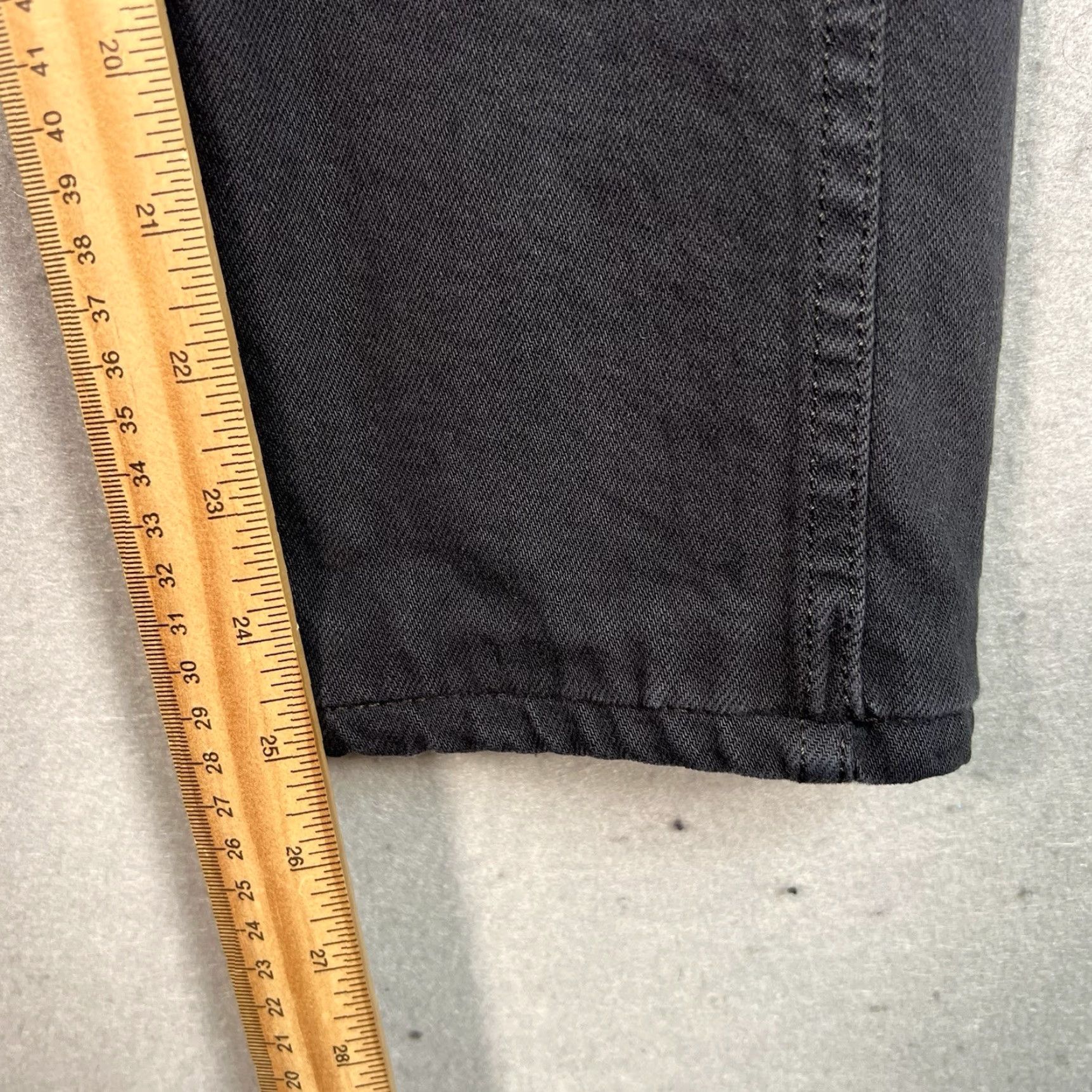 RE/DONE Re/Done Jeans Womens Size 24 Black Slim Leg Tapered Made In USA Size 42" / US 20 - 5 Thumbnail