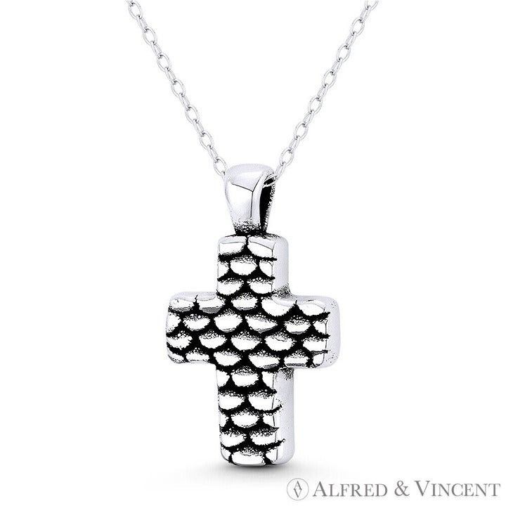 Other Scale-Pattern Rustic Christian Cross Pendant Size ONE SIZE - 1 Preview