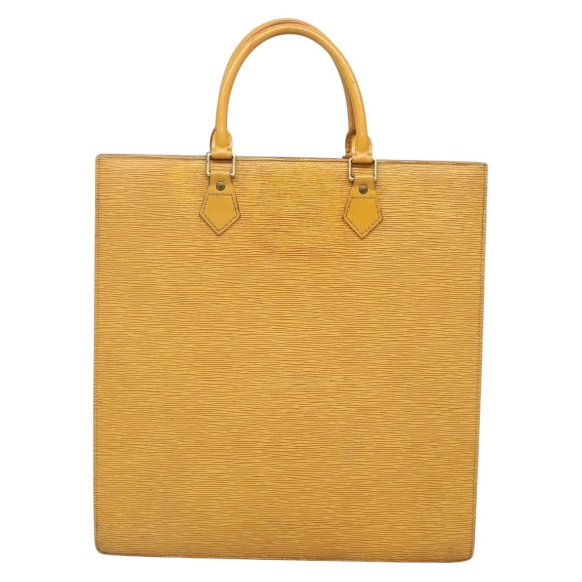 Louis Vuitton LOUIS VUITTON Epi Sac Plat Hand Bag Yellow M52079 Size ONE SIZE - 3 Thumbnail