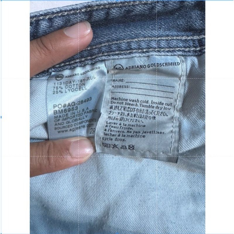 AG Adriano Goldschmied Adiano Goldschmied AG Matchbox Slim Straight Denim Jeans 29 Size US 29 - 7 Thumbnail