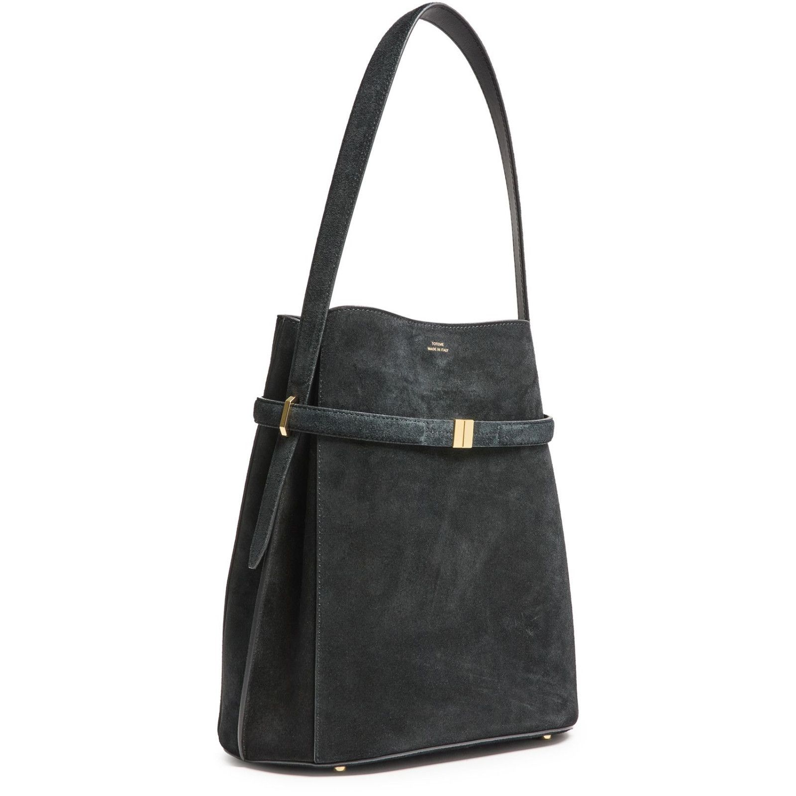 Toteme TOTEME Belted Black Suede Bucket Bag New And Authentic Size ONE SIZE - 2 Thumbnail