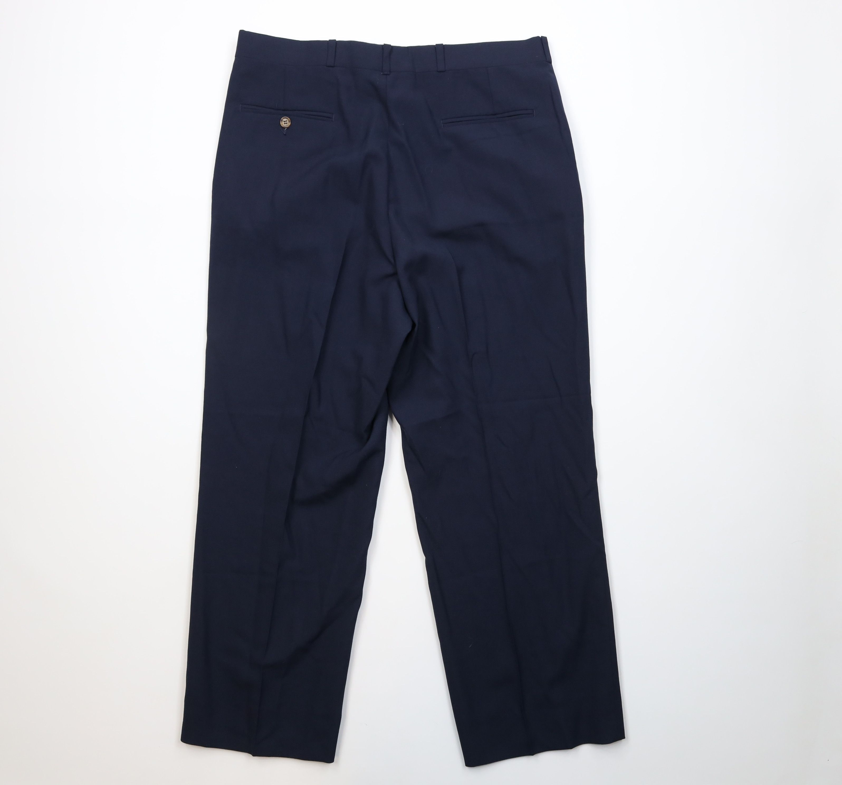 Vintage Vintage 70s Streetwear Wool Knit Wide Leg Chino Pants USA Size US 36 / EU 52 - 10 Thumbnail