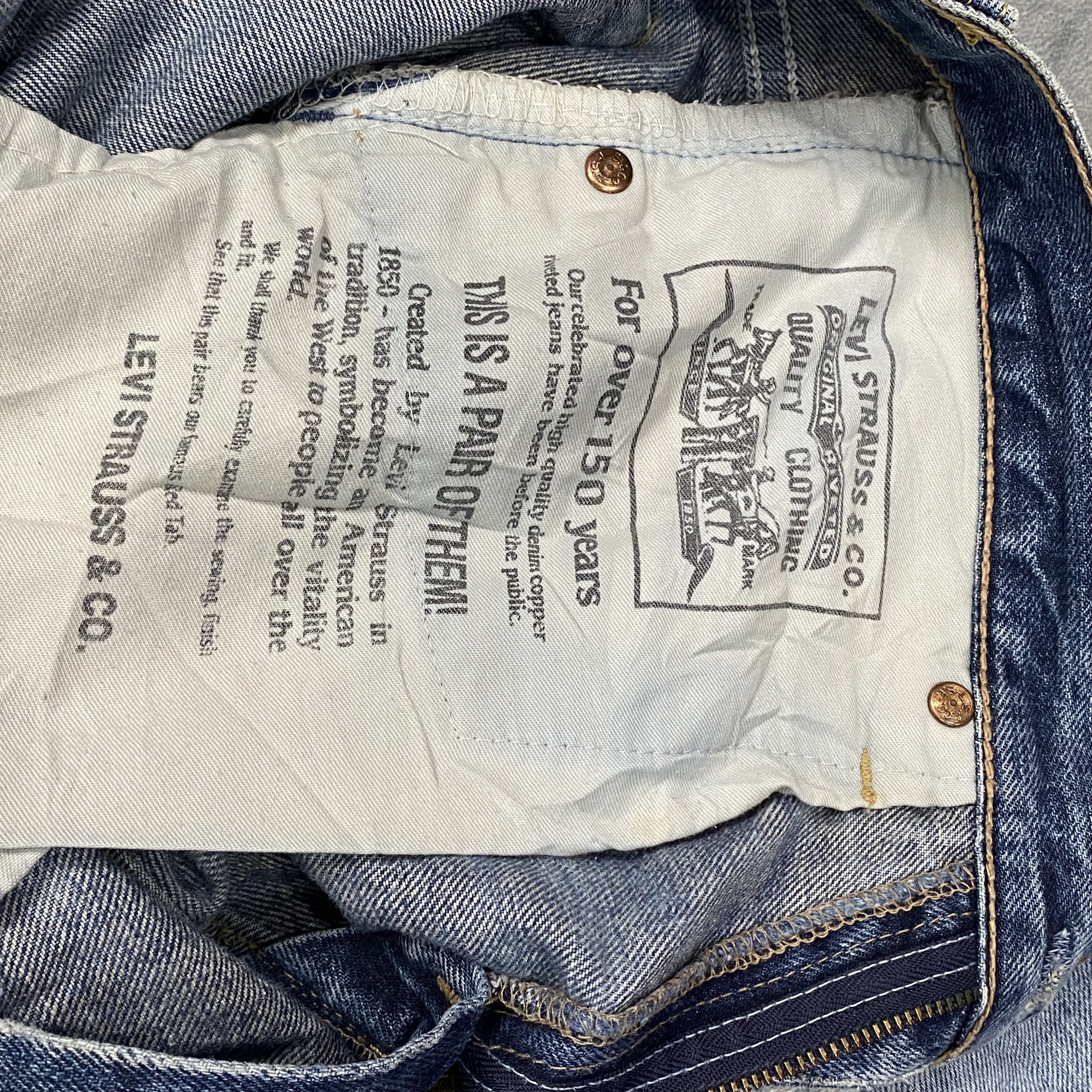 Levi's 🔥 Vintage Levis 507 Distress Aging Bootcut Denim Size US 29 - 16 Thumbnail