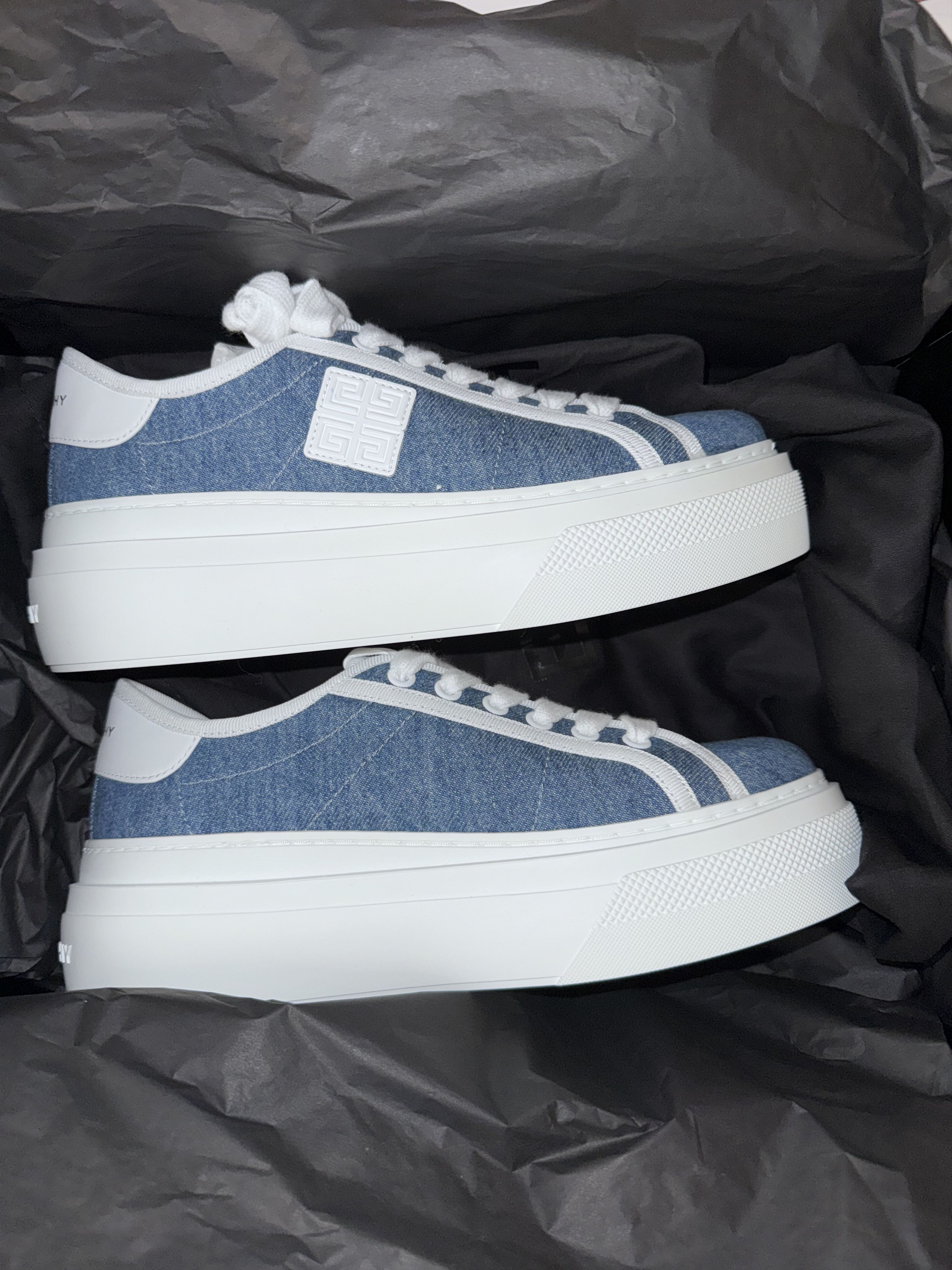 Givenchy Givenchy City Platform (“City Plateform”) Denim Sneakers Size US 6 / IT 36 - 6 Thumbnail