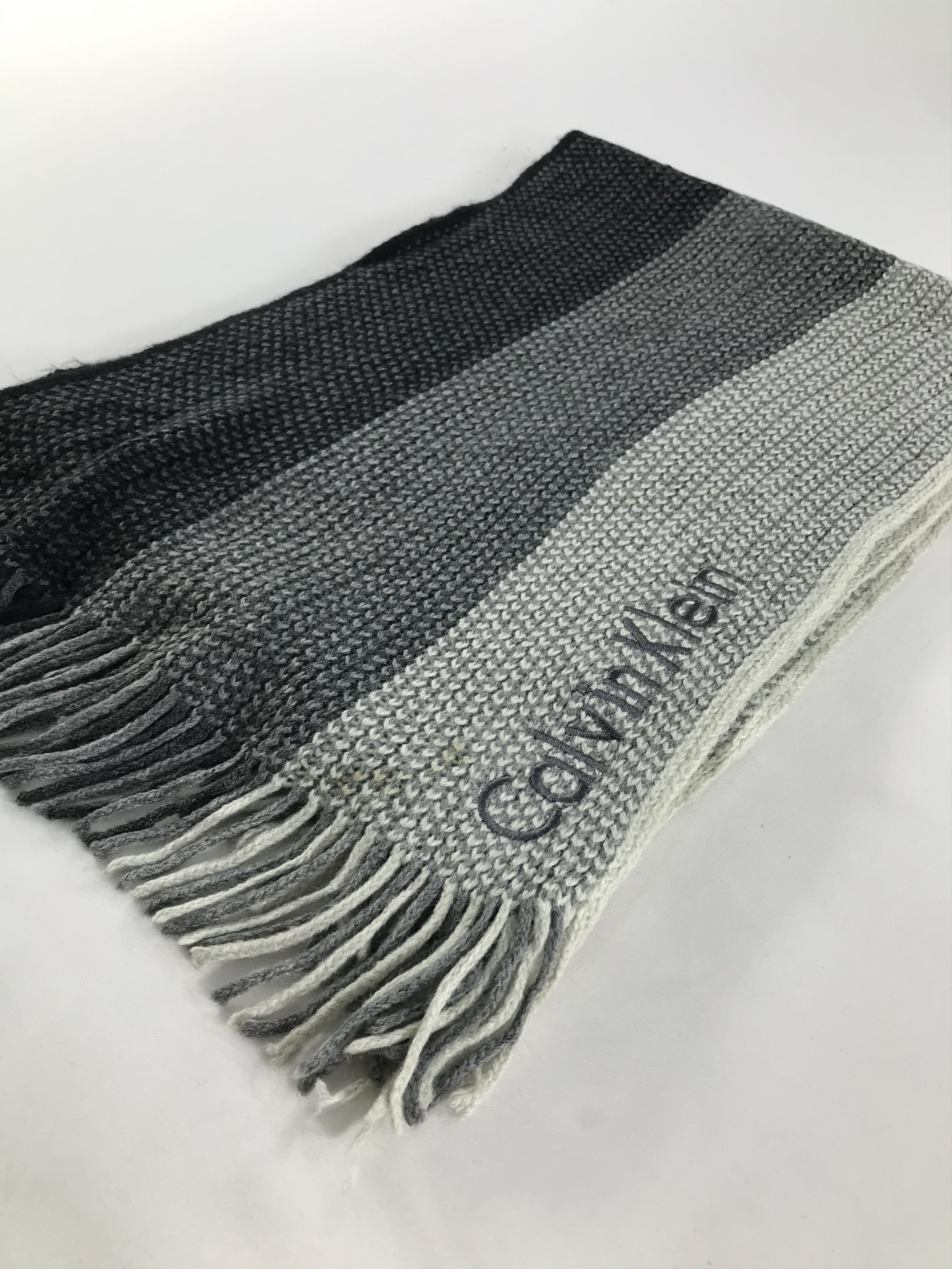 Calvin Klein × Vintage Calvin Klein Scarf / Muffler / Neckwear - WW2297 Size ONE SIZE - 3 Thumbnail