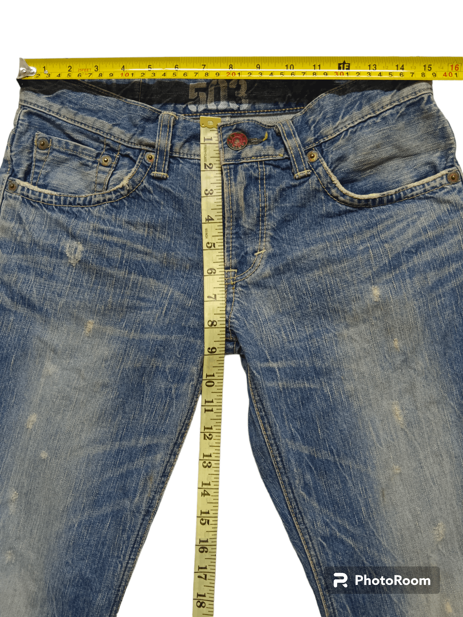 Edwin Hot🔥🔥Edwin 503 Blue Trip Low Rise Flare Jeans Size US 30 / EU 46 - 11 Thumbnail