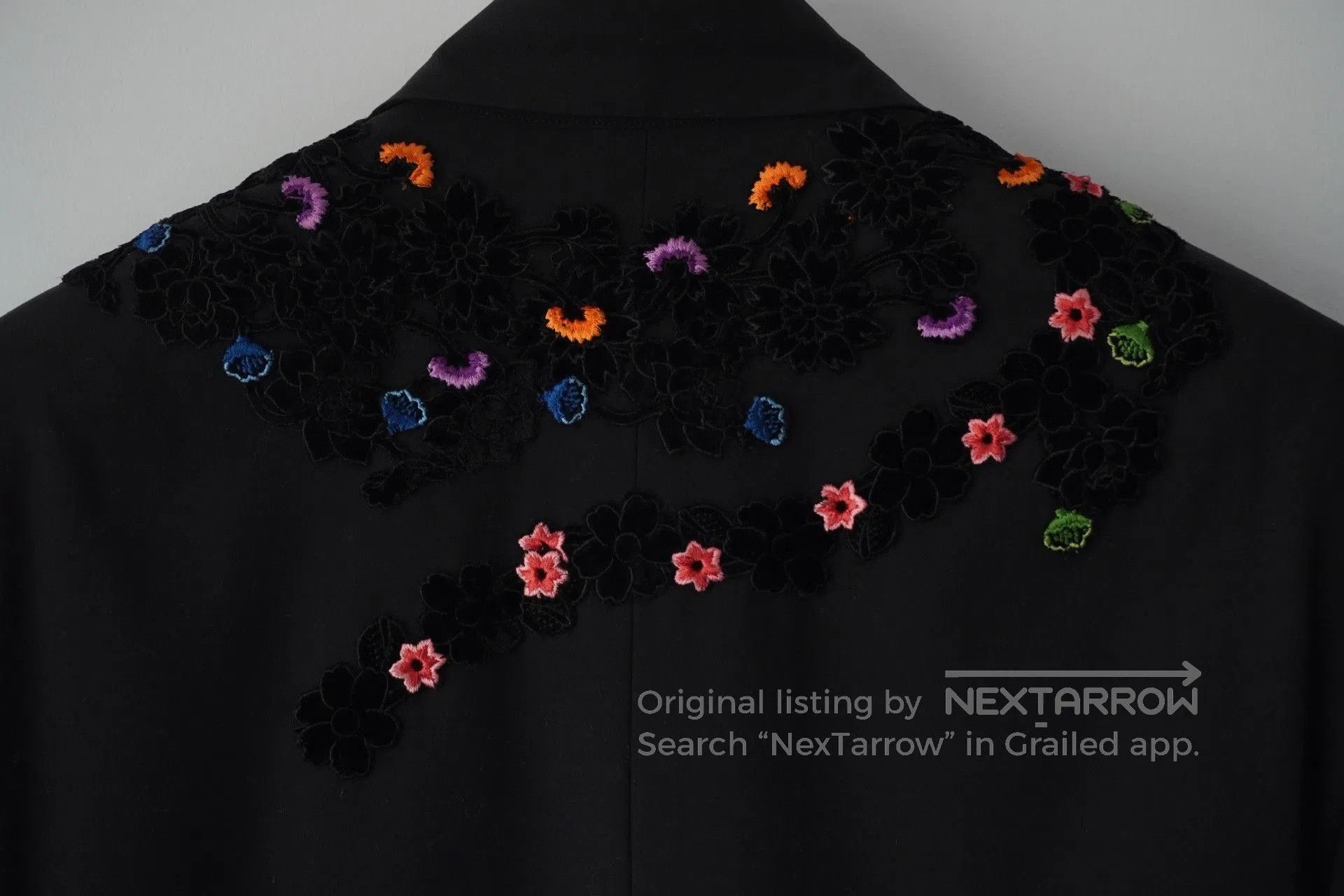 Yohji Yamamoto handmade floral velvet embroidered jacket. Size US M / EU 48-50 / 2 - 5 Thumbnail