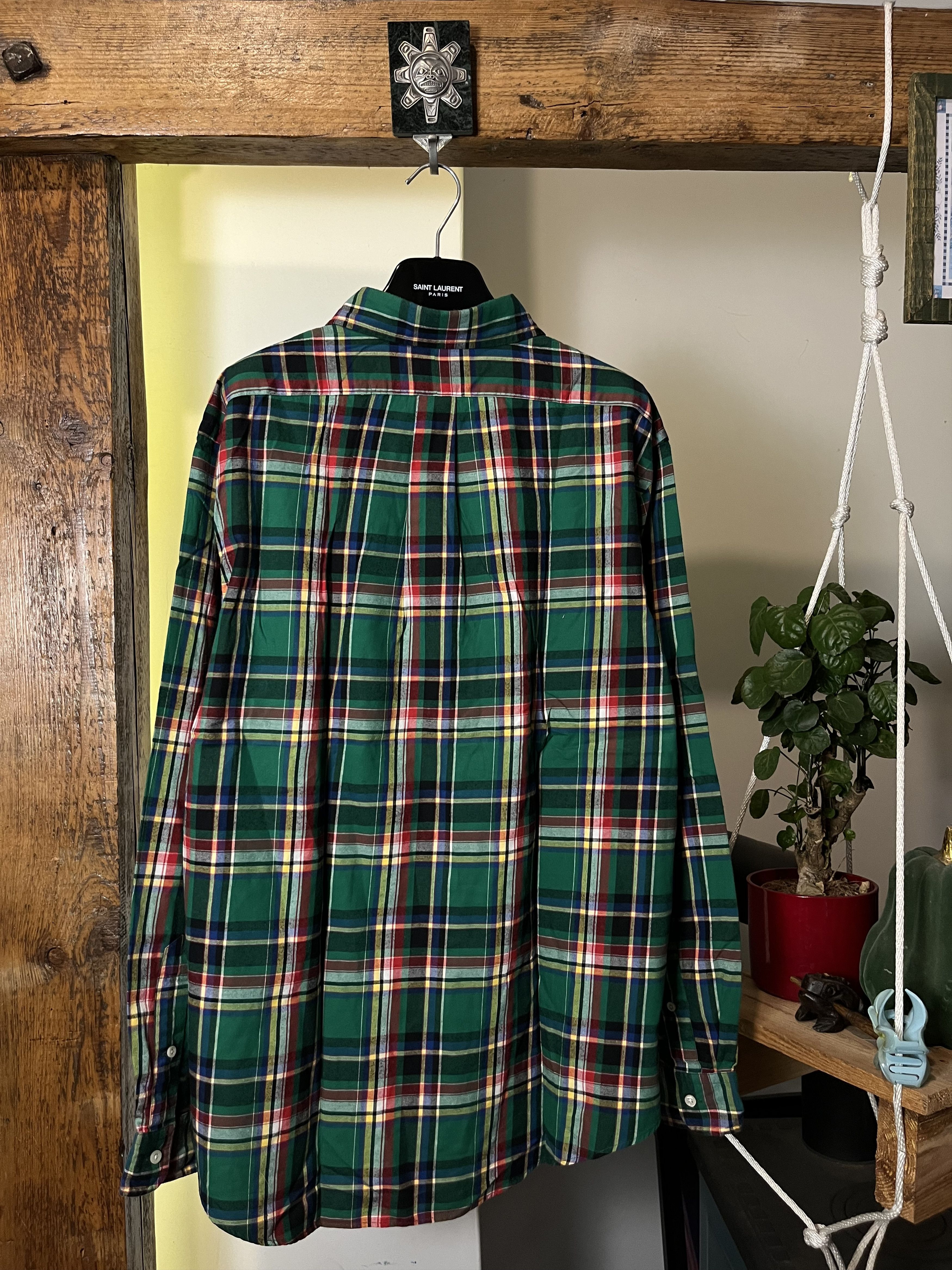 Polo Ralph Lauren × Vintage 90s Polo Ralph Lauren Flannel Checked Shirt Size US XL / EU 56 / 4 - 2 Thumbnail