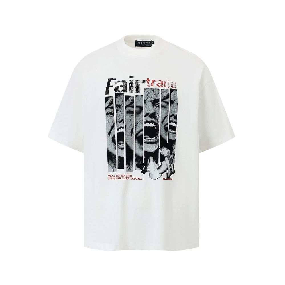 Vintage Men's hip-hop trendy loose funny printed T-shirt Size US M / EU 48-50 / 2 - 1 Thumbnail
