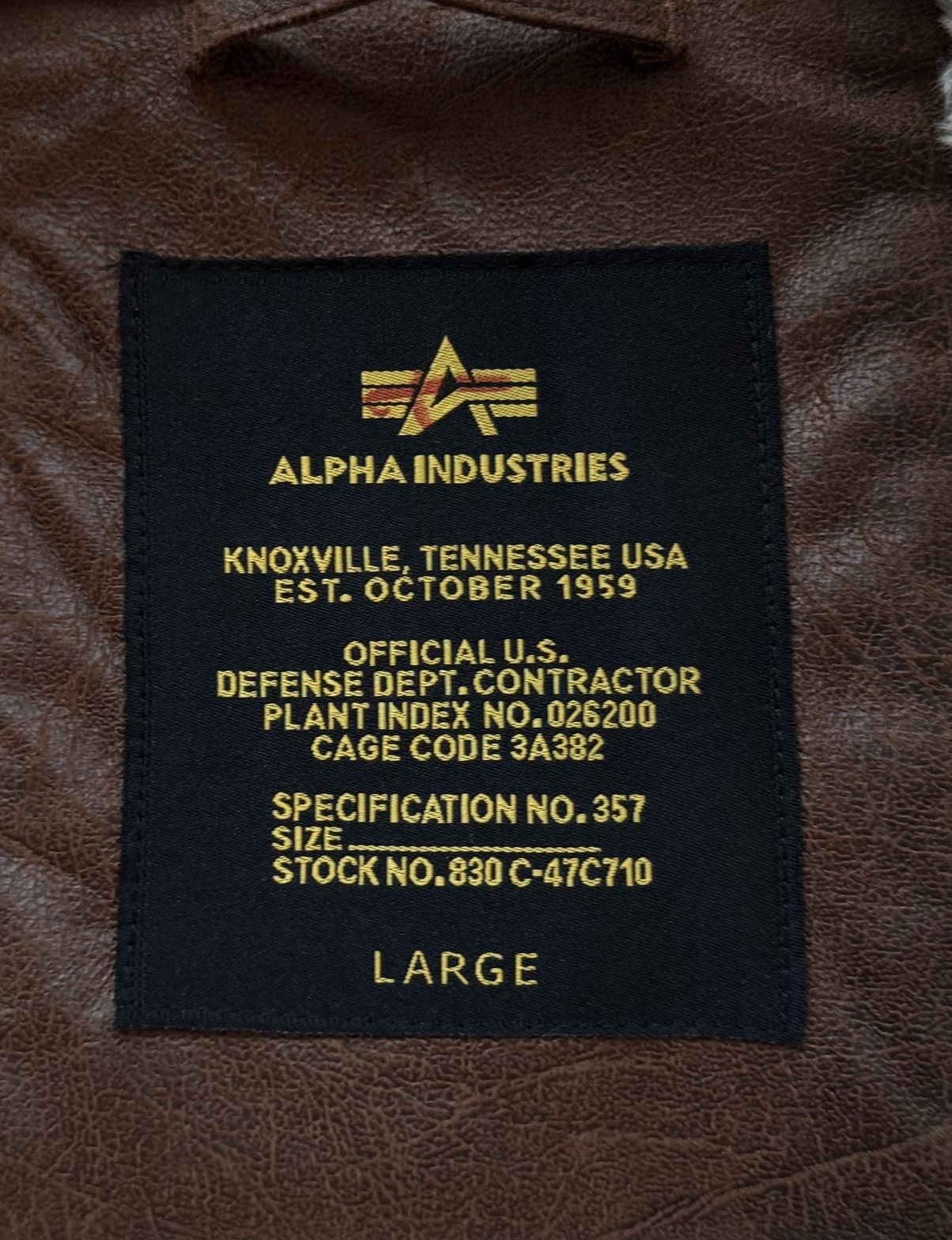 Alpha Industries × Designer Alpha Industries B3 army shearling eco-leather jacket Size US L / EU 52-54 / 3 - 7 Thumbnail