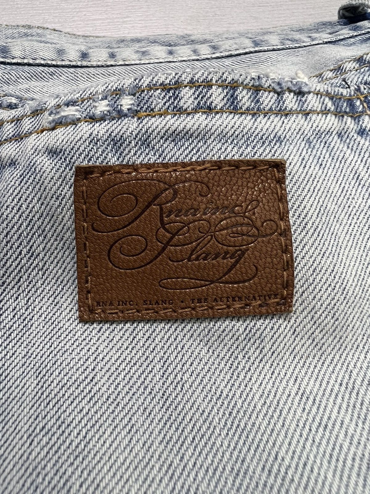 Designer × Japanese Brand RNA - Distressed Patchwork Denim Size US 32 / EU 48 - 10 Thumbnail