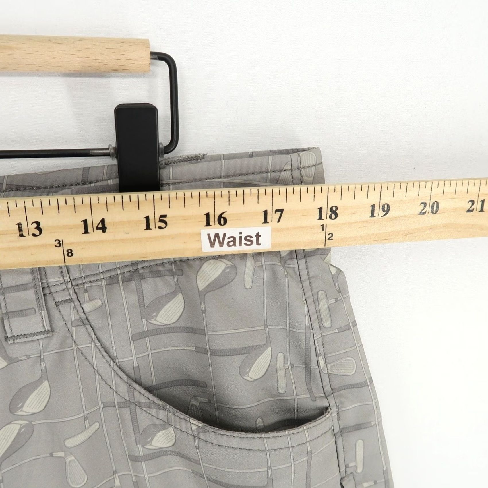 Vintage William Murray Pants Mens 34 Gray Graphic Golf Clubs Straight Leg Performance Shirt Size US 34 / EU 50 - 5 Thumbnail