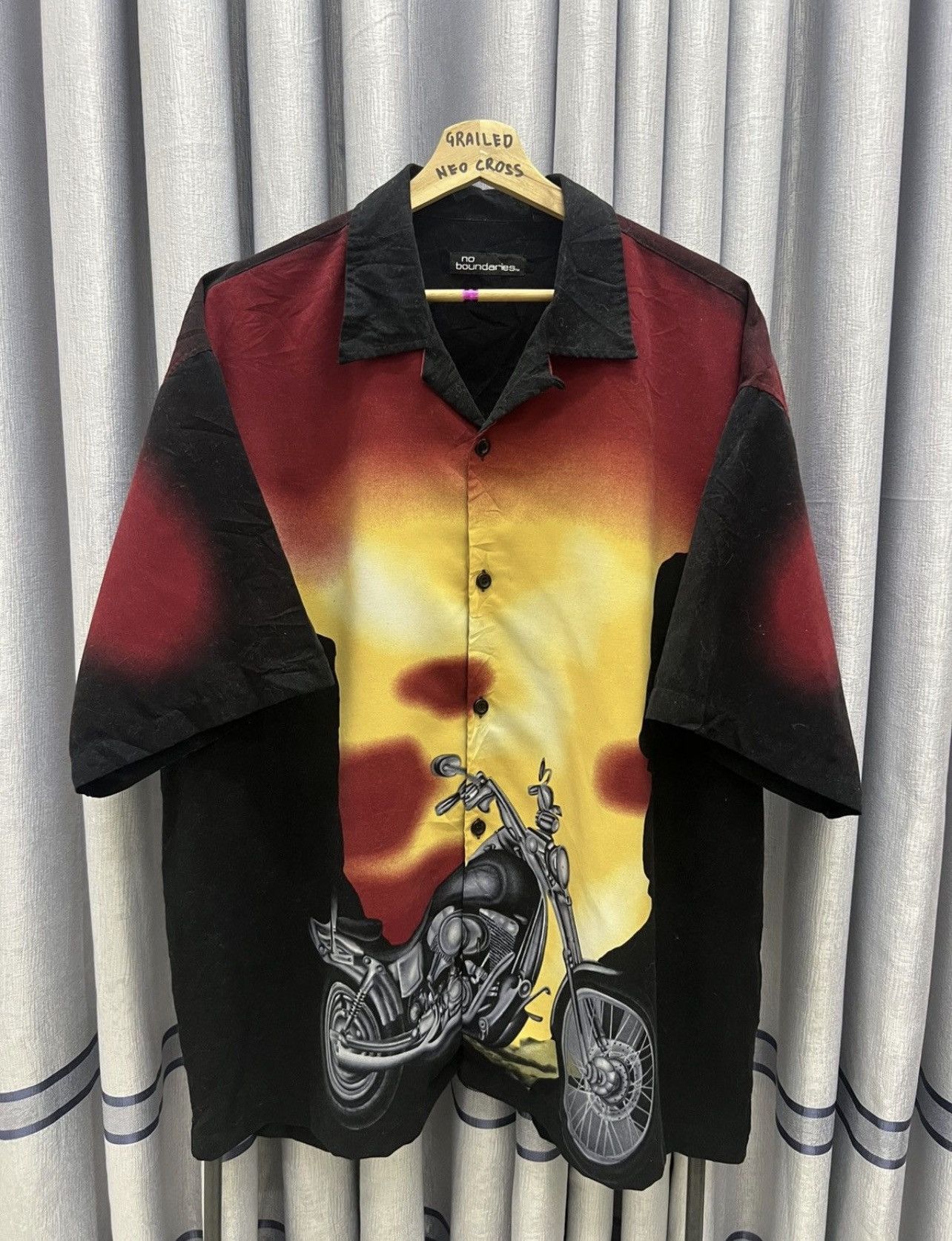 Harley Davidson 90s VINTAGE HARLEY MOTORCYLE BODY JPG STYLE BUTTON UP SHIRT Size US XXL / EU 58 / 5 - 1 Thumbnail