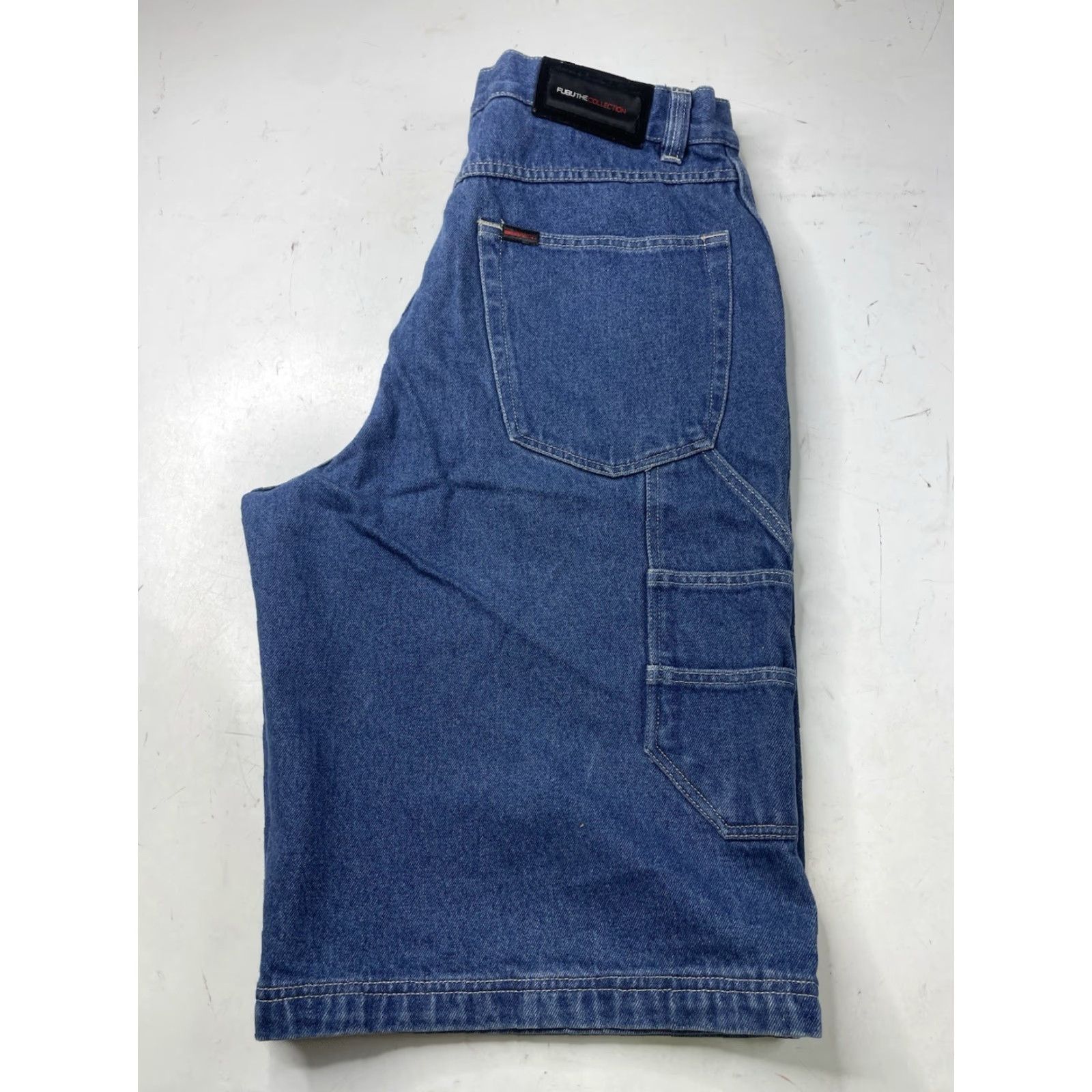 Fubu VINTAGE FUBU The Collection Denim Jean Shorts Baggy Wide Jorts Men’s 36 Blue Cotton 5-Pocket 90s Grunge Hip Hop Streetwear Denim Relaxed Vintage Size US 36 / EU 52 - 2 Thumbnail