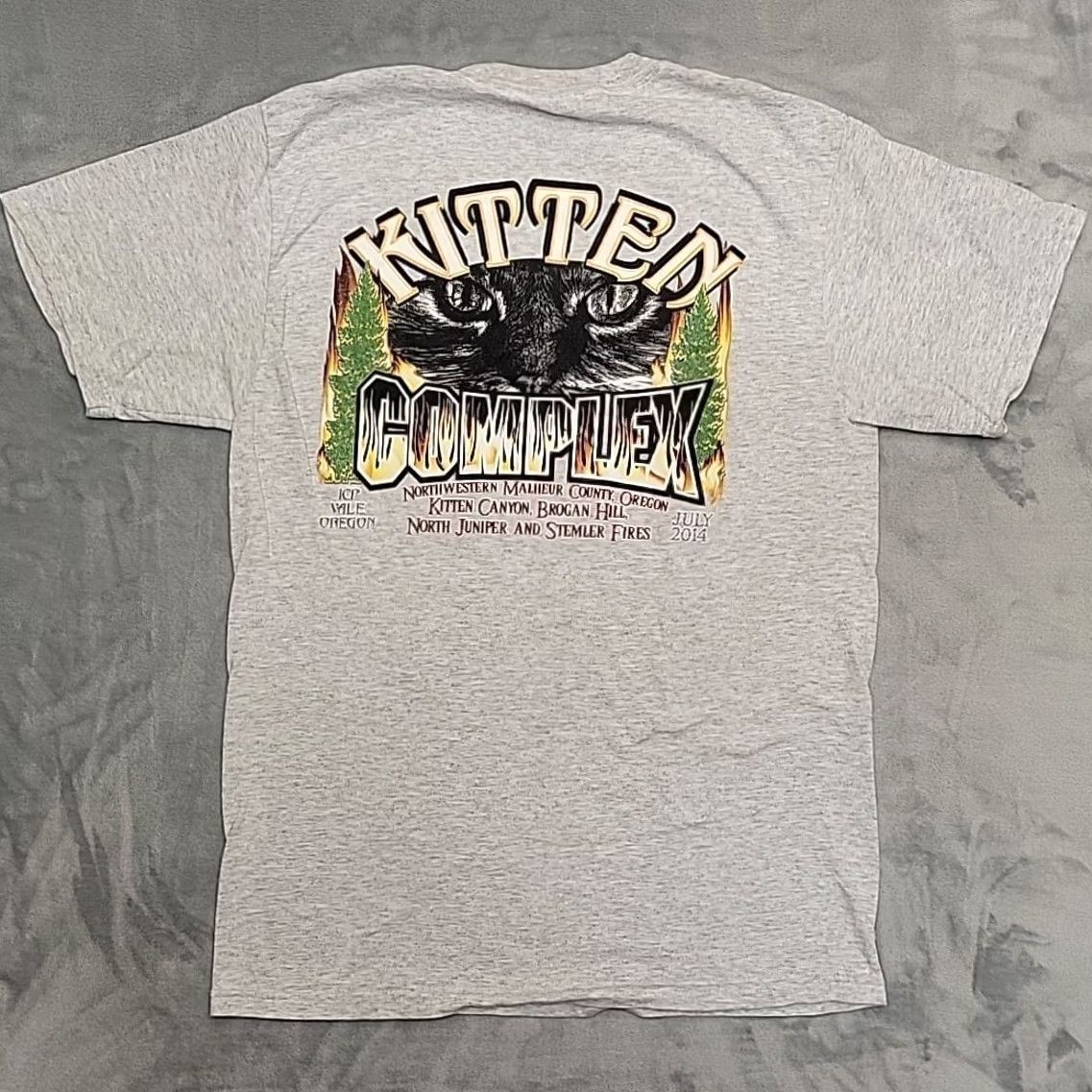 Vintage Wildland Firefighter Shirt Men M 2014 Kitten Complex Juniper Stemler Vale Oregon Size US M / EU 48-50 / 2 - 5 Thumbnail