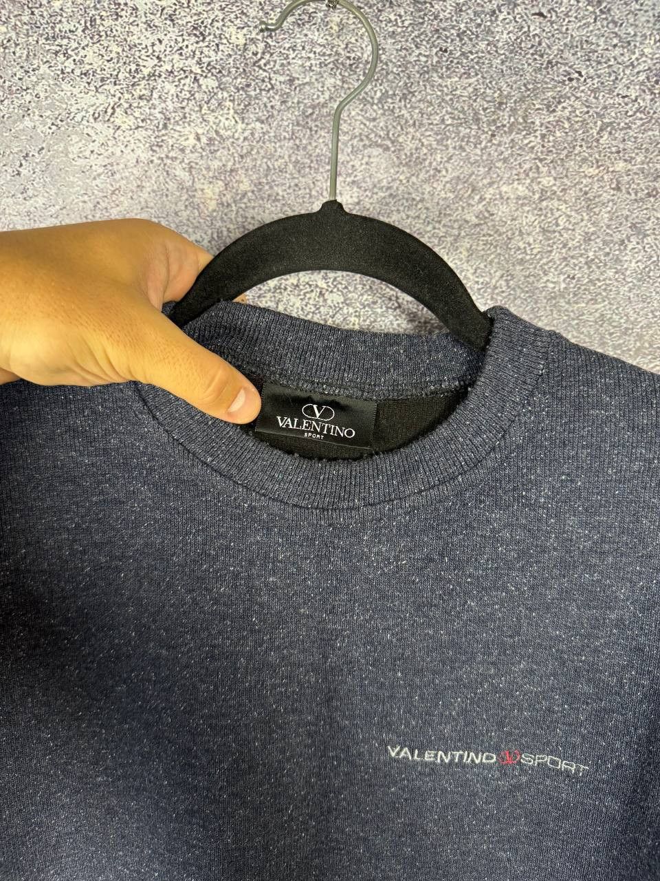 Valentino Valentino Sport Lana Wool Sweatshirt Blue Vintage Large Size US L / EU 52-54 / 3 - 7 Thumbnail