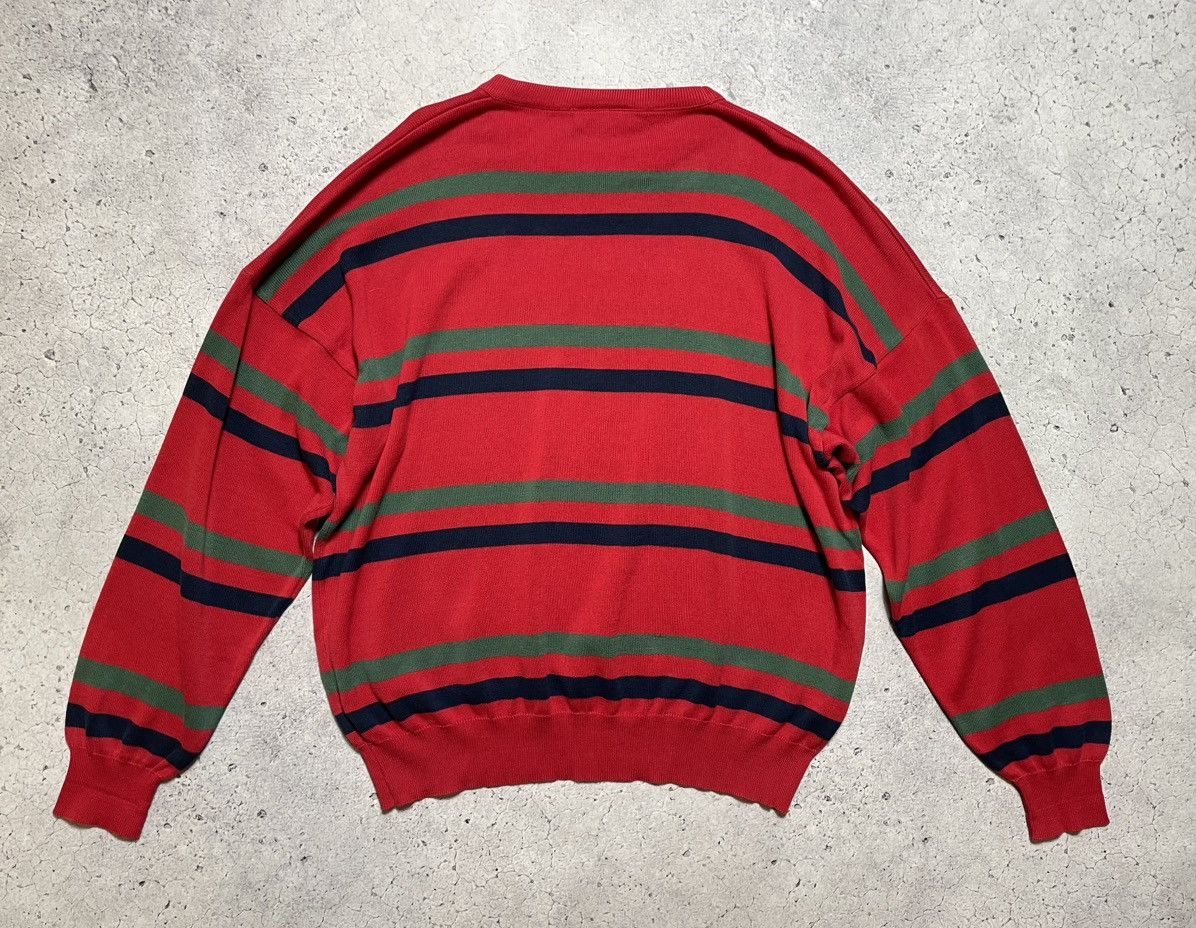Lacoste × Vintage Vintage Striped Lacoste Chemise Sweater Y2K Made In France Size US XL / EU 56 / 4 - 2 Thumbnail