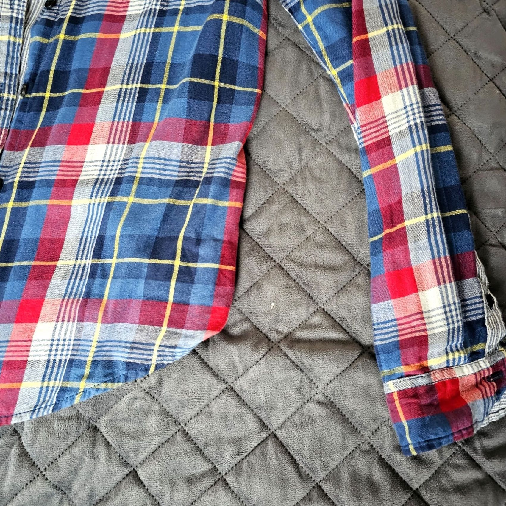 Forever 21 Forever 21 Men's Blue Plaid Western Button-Down Shirt Size M Casual Pockets Long Sleeve Cotton Blend Button-Up Closet Western Theme Mens Size US M / EU 48-50 / 2 - 4 Thumbnail