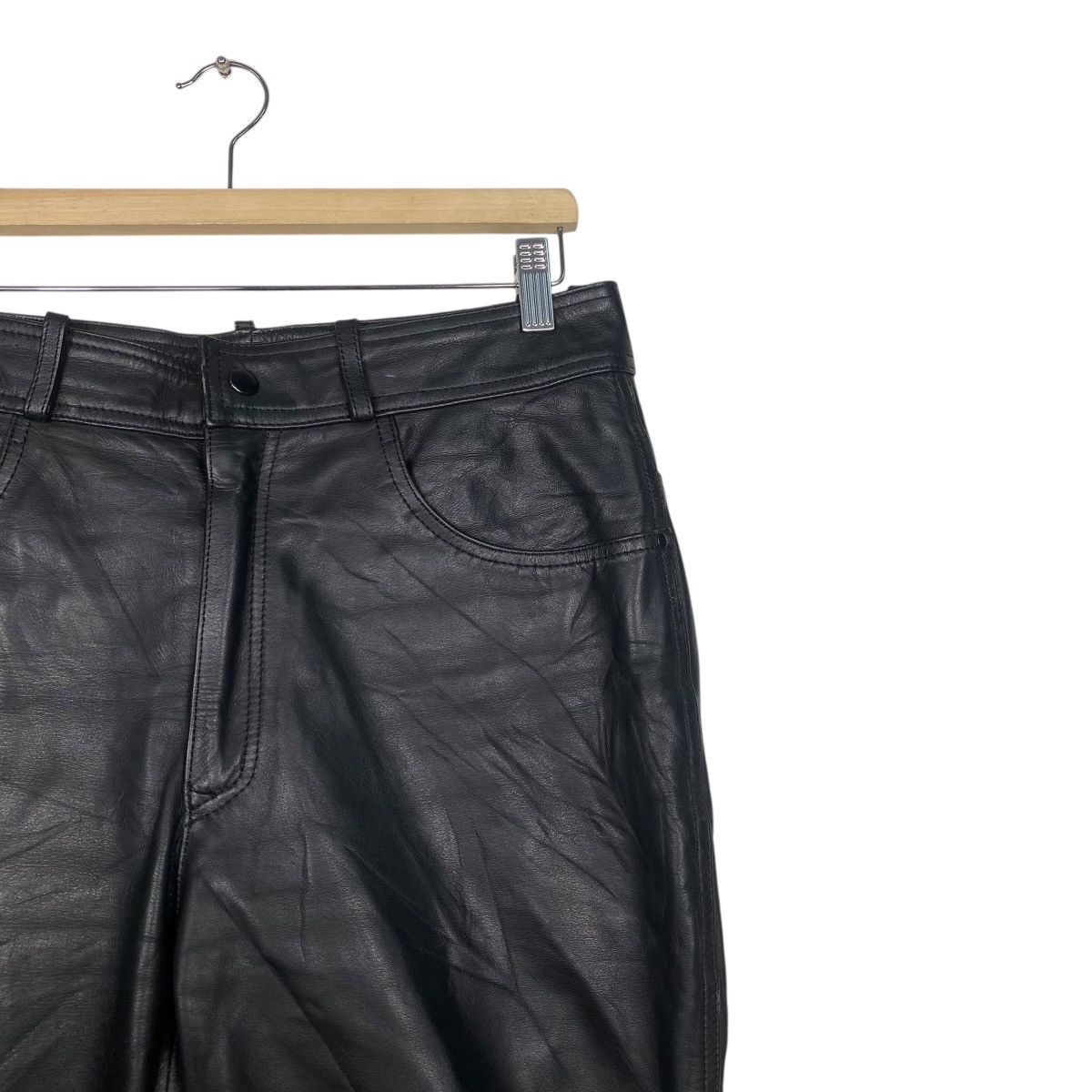 Genuine Leather × Japanese Brand × Leather Unbranded leather pant Size US 32 / EU 48 - 5 Thumbnail