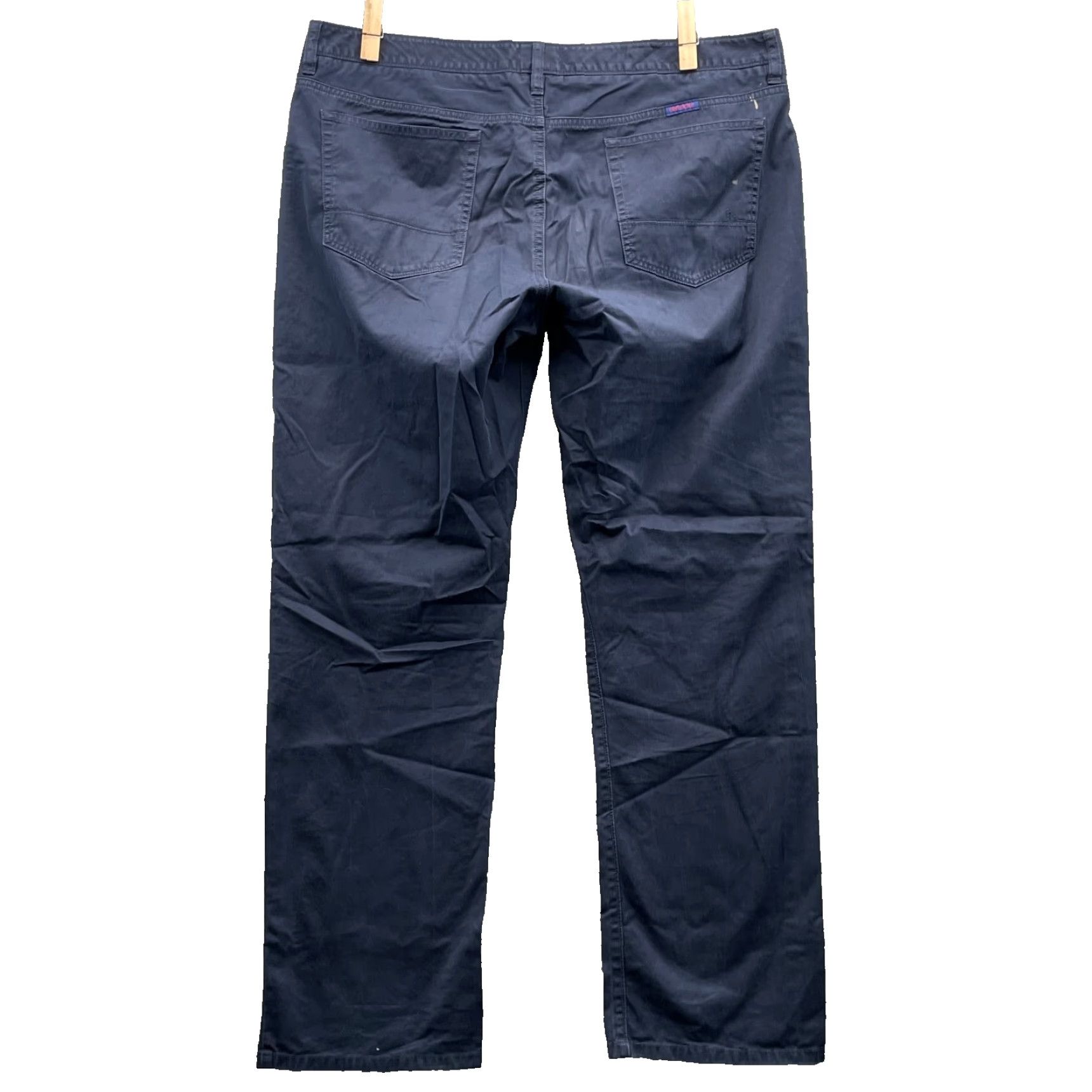 Peter Millar UnTUCKit Pants Men's 38x30* Blue 5-Pocket Classic Academia Preppy Casual Office Shirt? Size US 38 / EU 54 - 2 Thumbnail