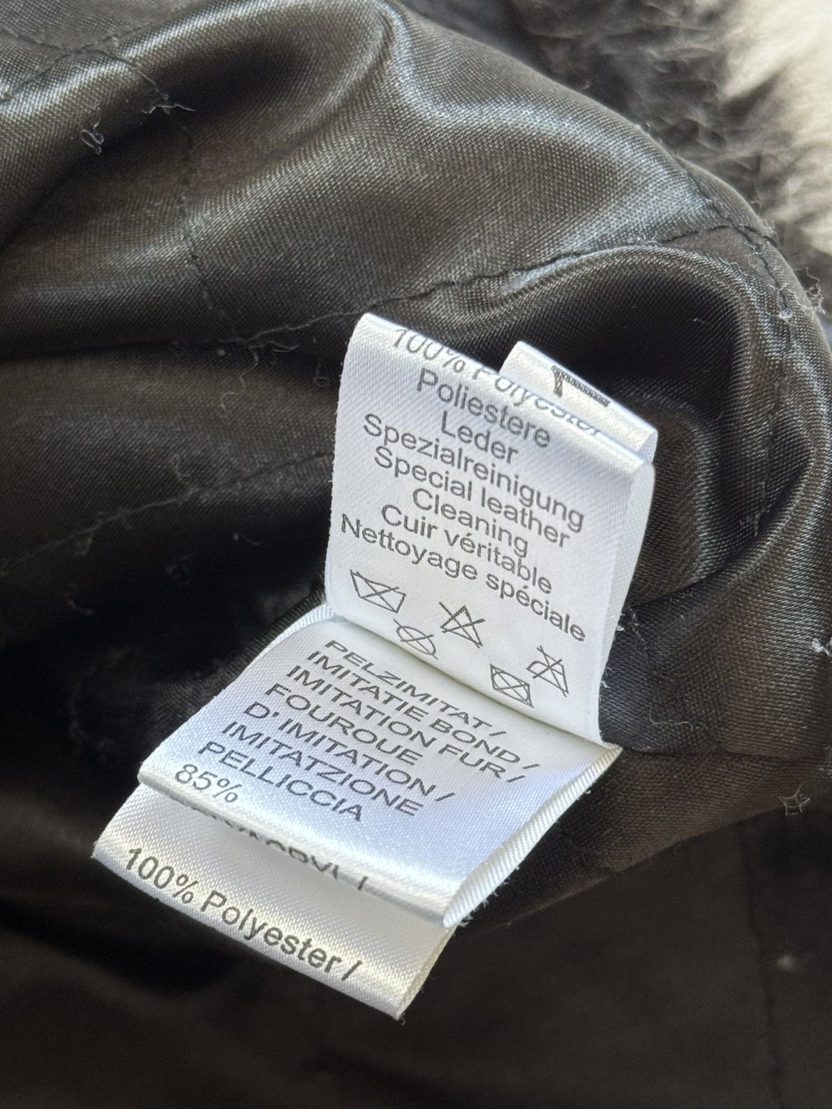 Miss Sixty Heine suede retro fur faux jacket coat black if six was nine Size XL / US 12-14 / IT 48-50 - 7 Thumbnail