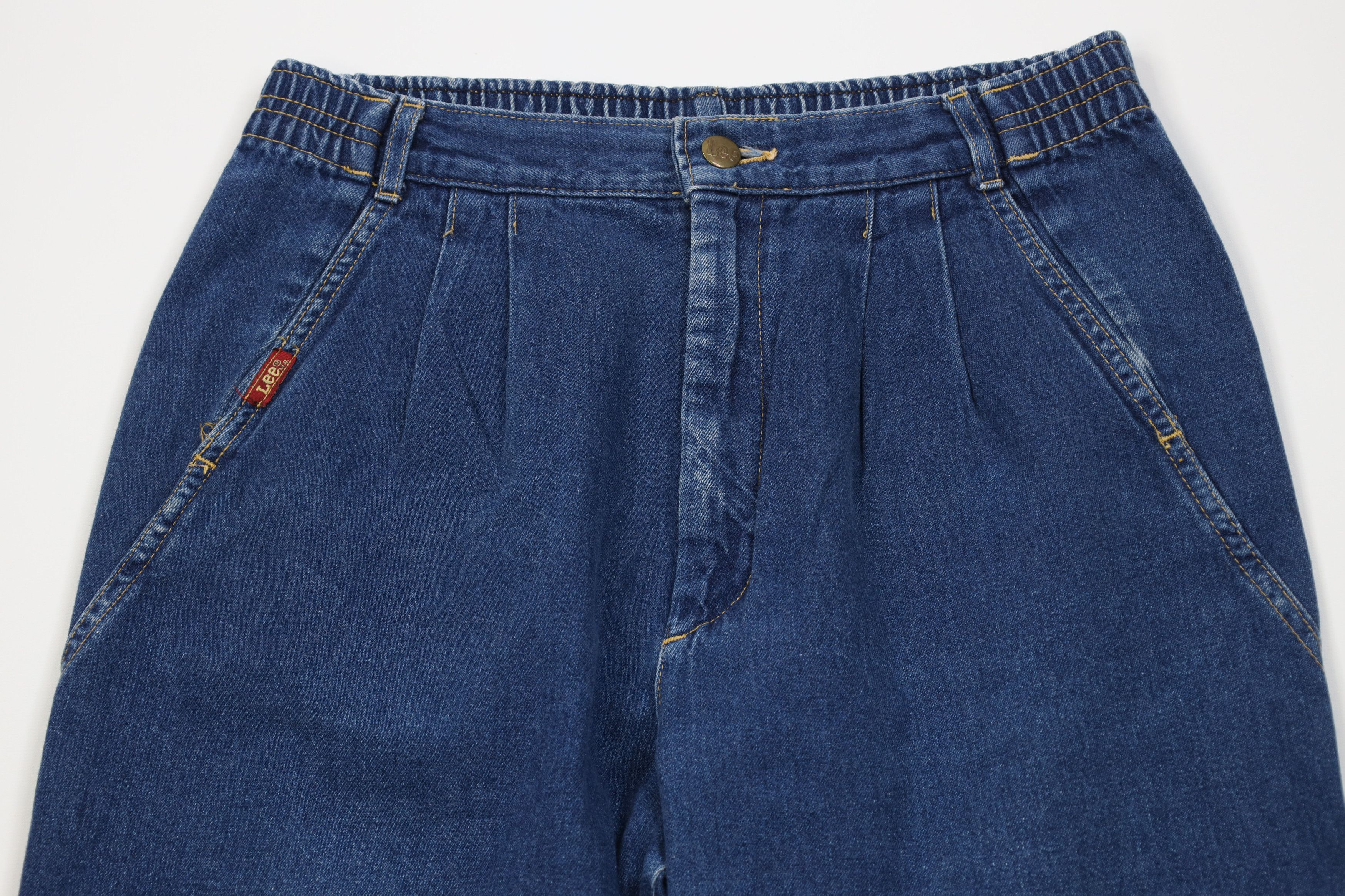 Lee Vintage 80s 90s Lee Pleated Relaxed Fit Denim Jeans USA Size 34" / US 12 / IT 48 - 2 Thumbnail
