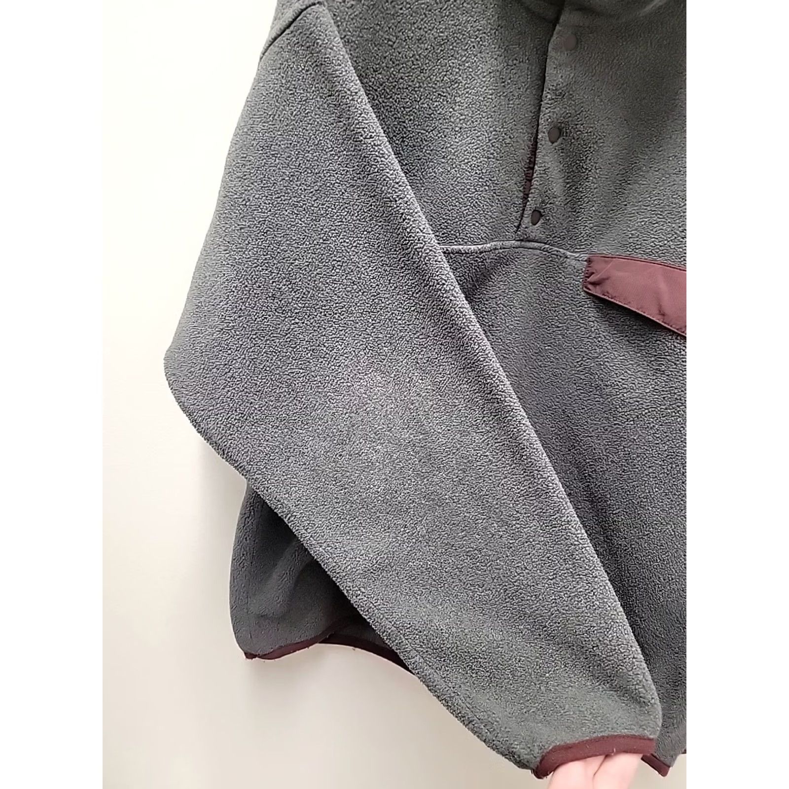 Patagonia Patagonia Synchilla Snap T Pullover Fleece Men's M Grey red Jacket Snap Pullover Bodywarmer Logo 90s Style Mens Size US M / EU 48-50 / 2 - 4 Thumbnail