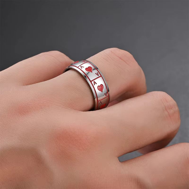 Jewelry × Vintage Vintage Ace of Cards Ring Size ONE SIZE - 2 Thumbnail