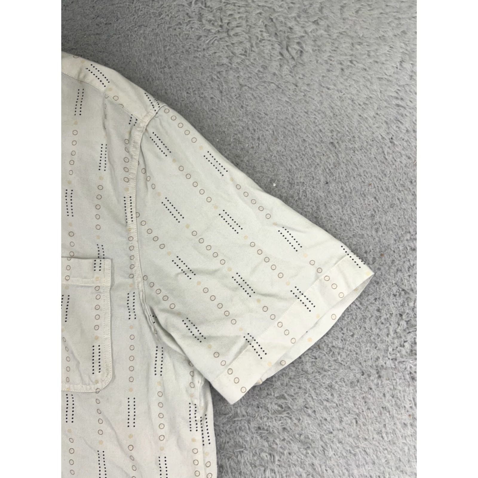 Nat Nast Nat Nast Shirt Adult Medium White Silk Blend 60s Style Button Up Pocket Size US M / EU 48-50 / 2 - 2 Thumbnail