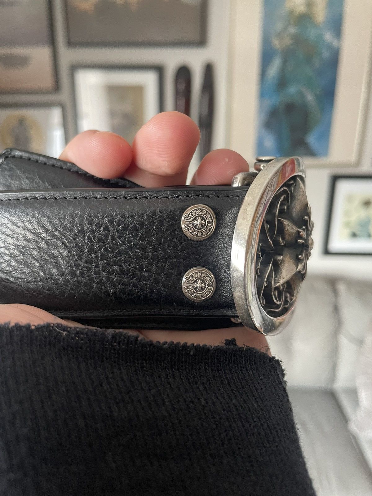 Chrome Hearts Chrome Hearts Oval Star Belt Size 36 - 3 Thumbnail