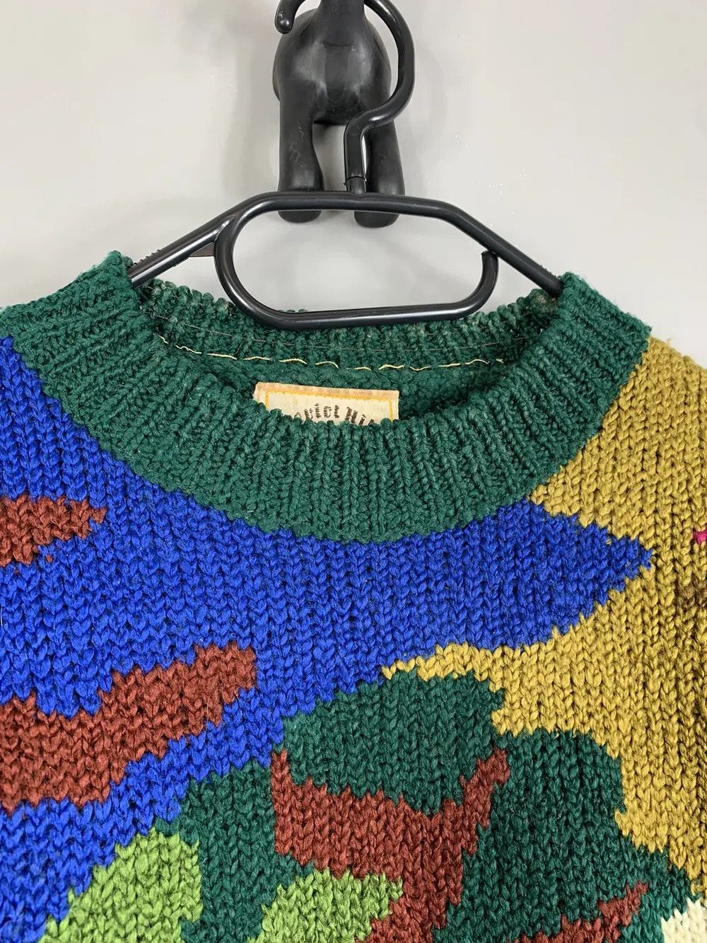 Japanese Brand × Vintage Vintage Animals Funky Knit Sweater 90s Jumper Y2K Size US M / EU 48-50 / 2 - 4 Thumbnail